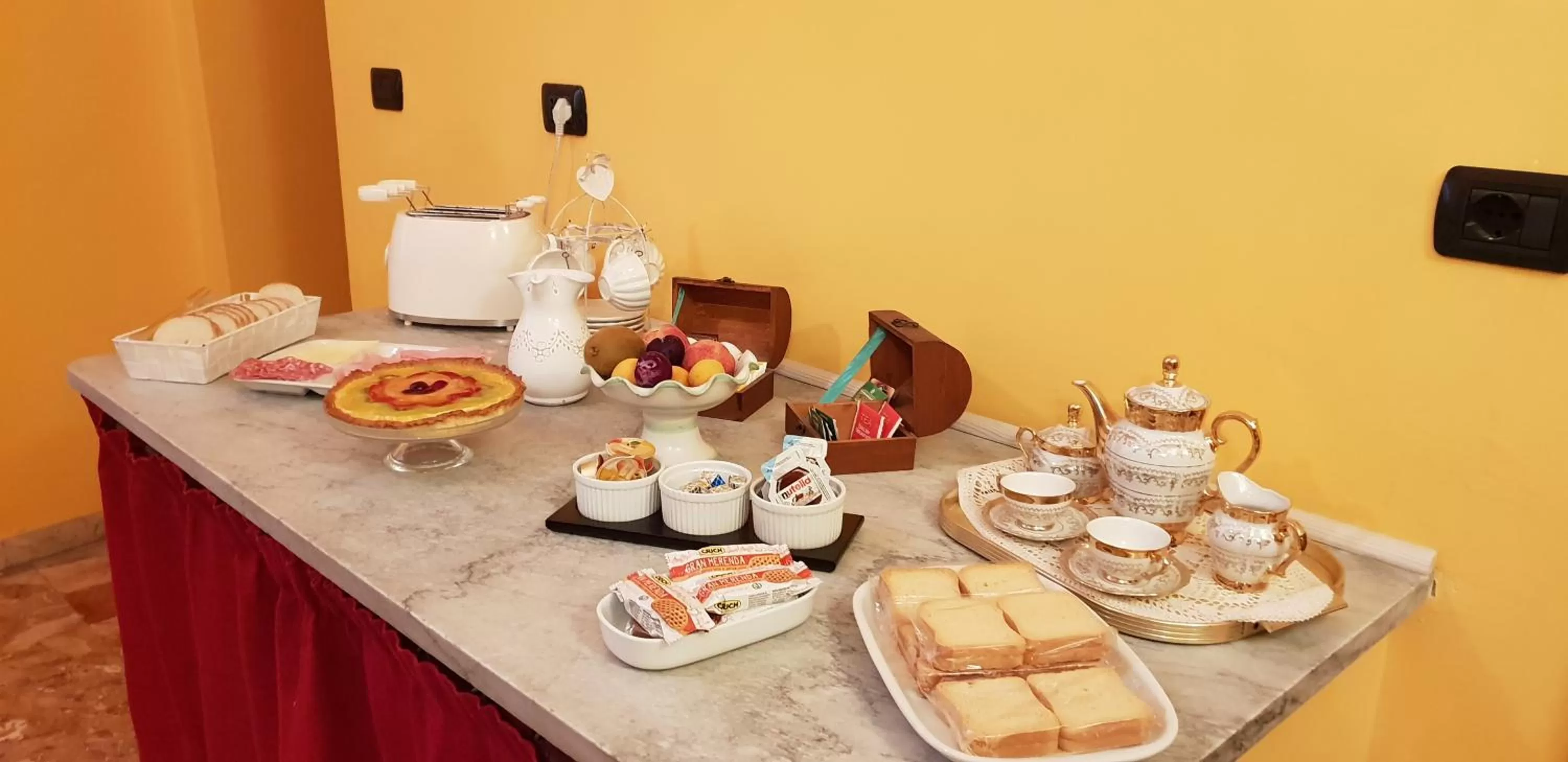 Food and drinks in A Casa di Mamma