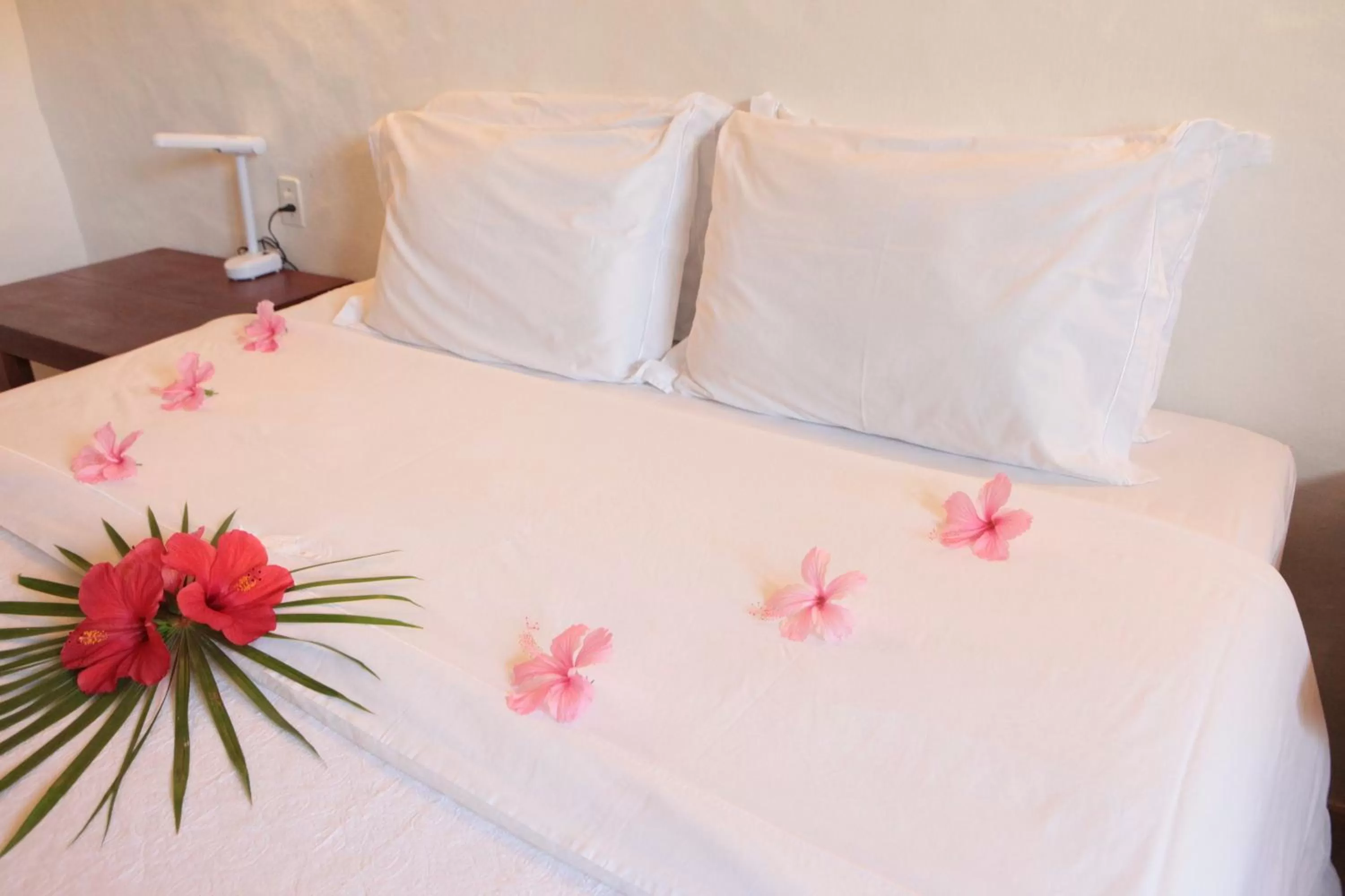 Bed in Pousada Aldeia Beijupirá