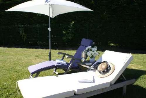 Decorative detail in Les Jardins d'Ulysse, The Originals Relais Le Touquet