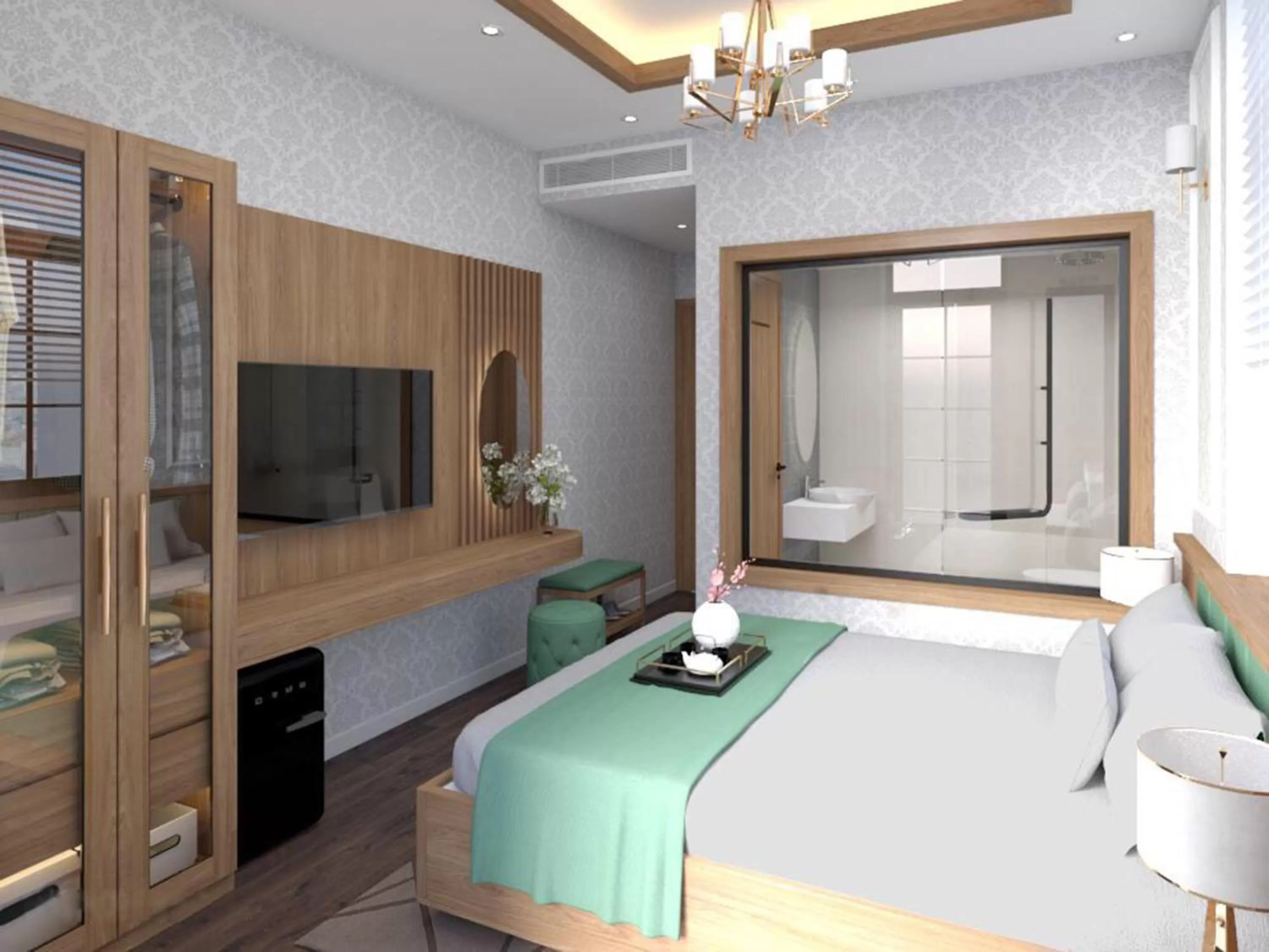 Bedroom, Bed in Halong Lavender Hotel