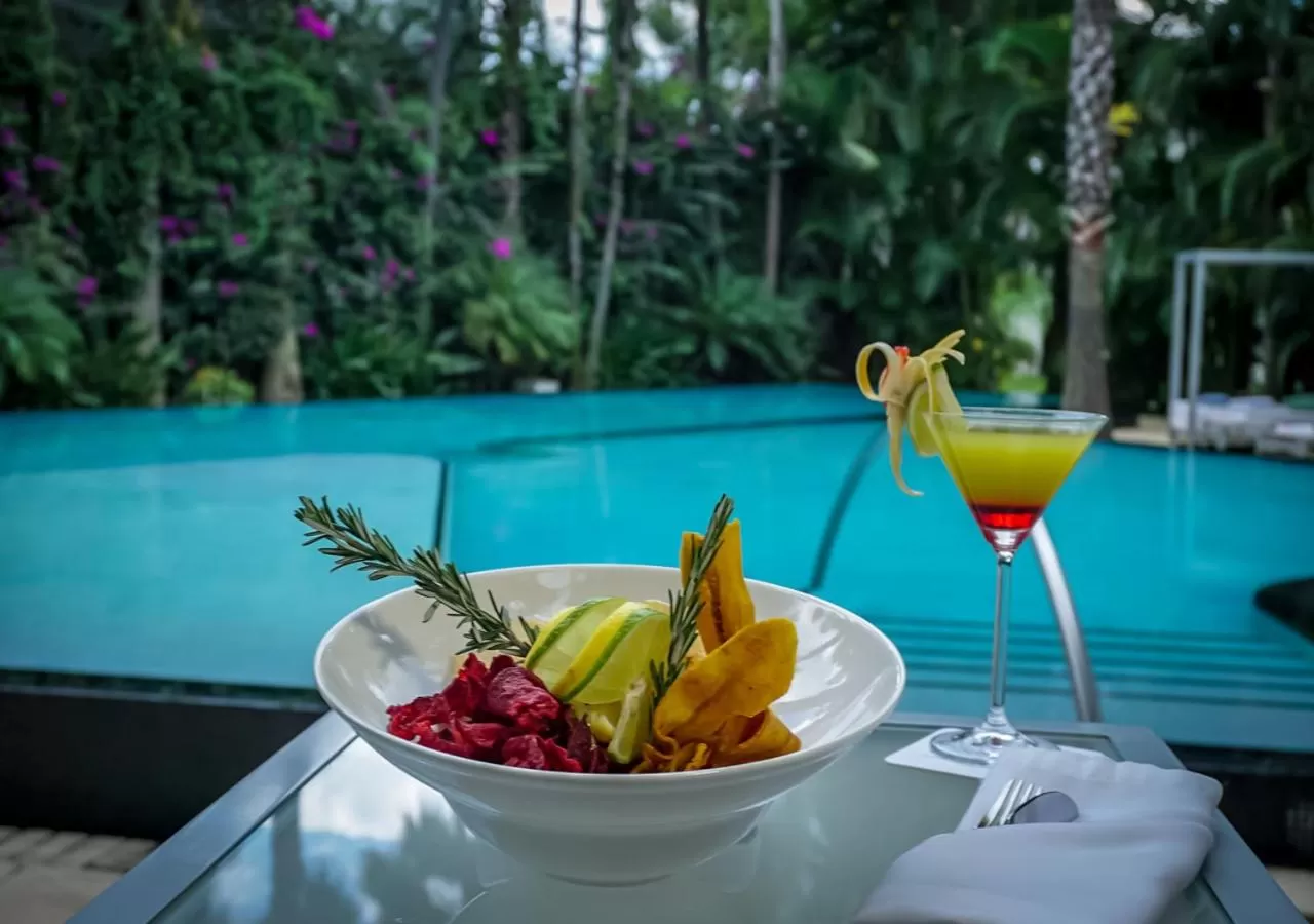 Food and drinks in Anticavilla Hotel Restaurante & Spa