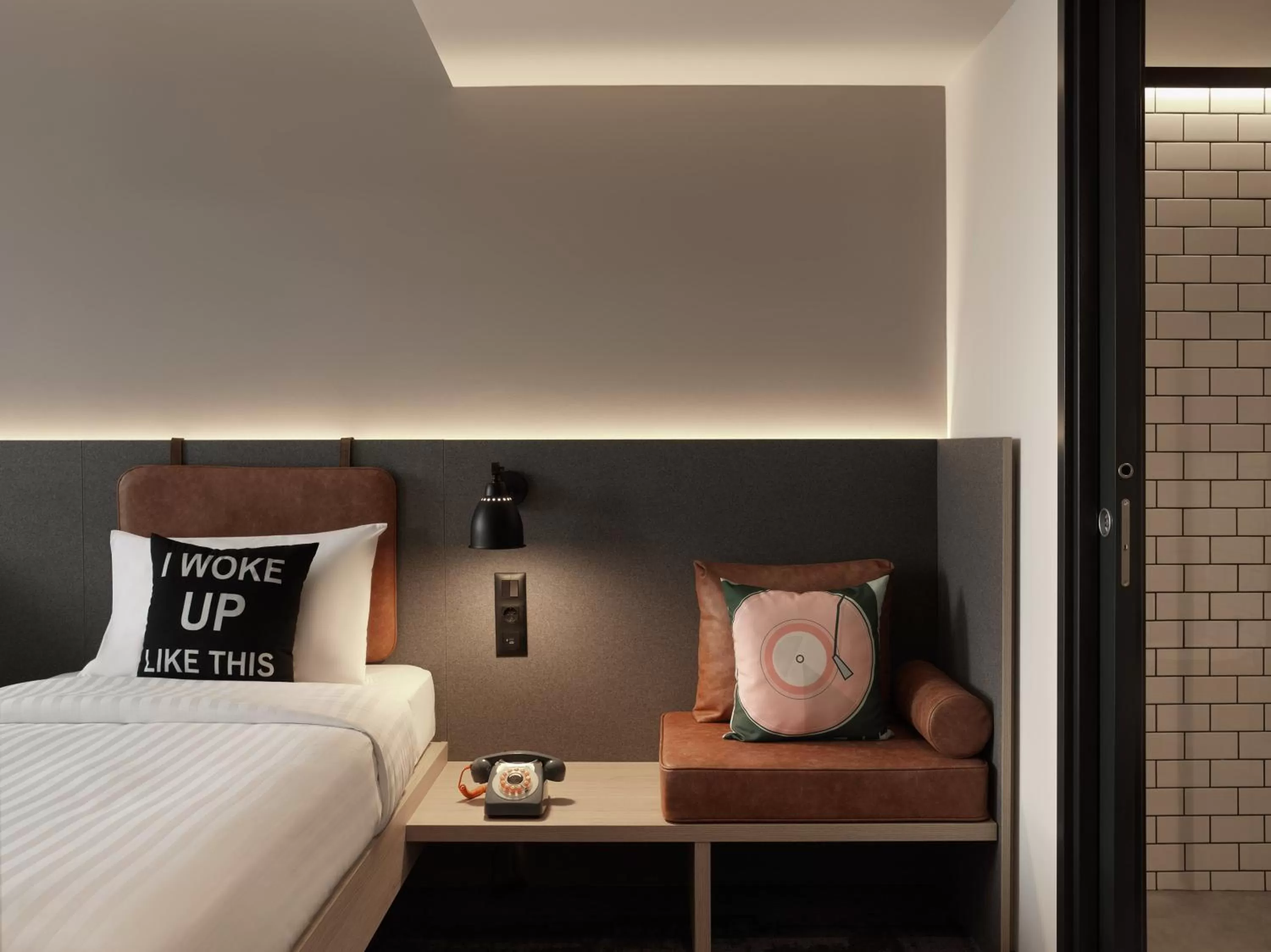 Bedroom, Bed in Moxy Belgrade