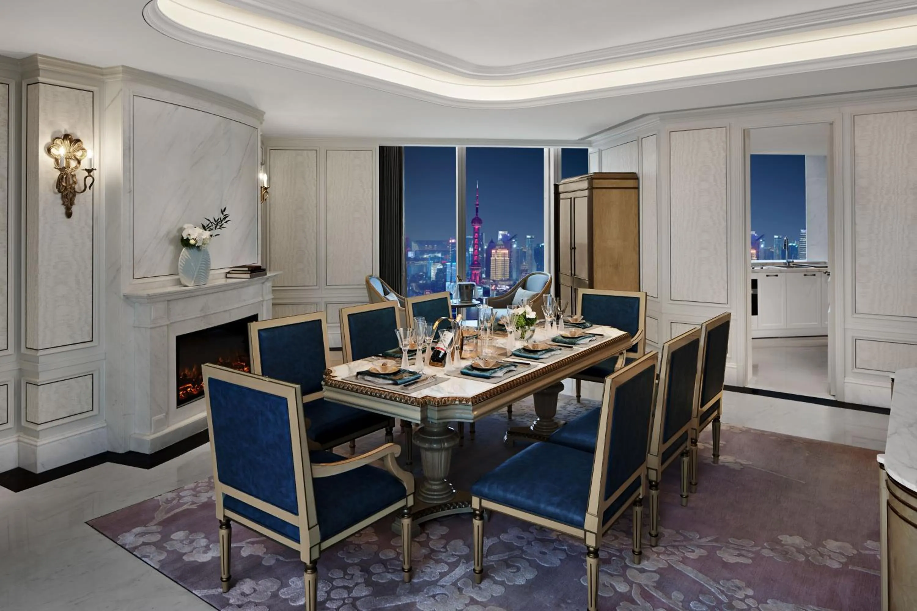 Dining area in Conrad Shanghai