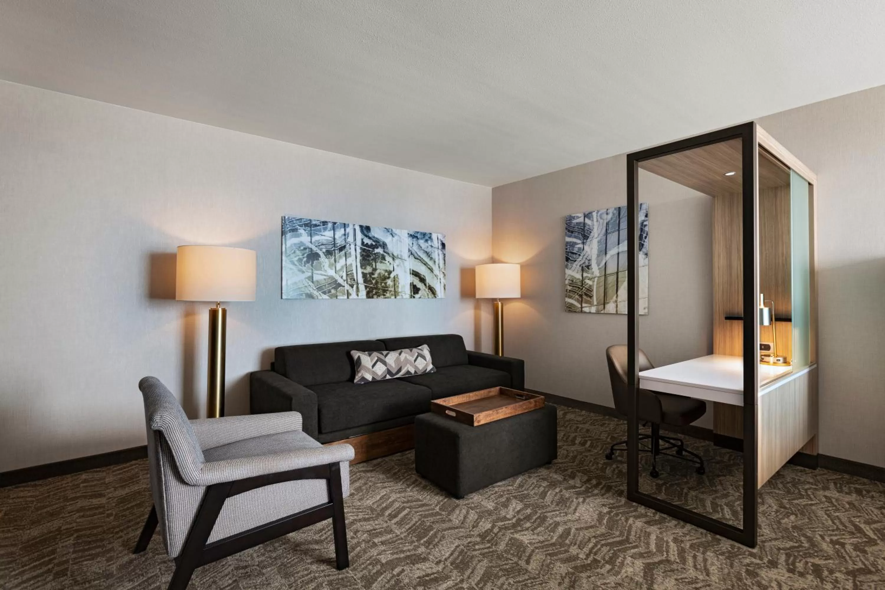 Seating area in SpringHill Suites by Marriott Dallas Richardson/University Area