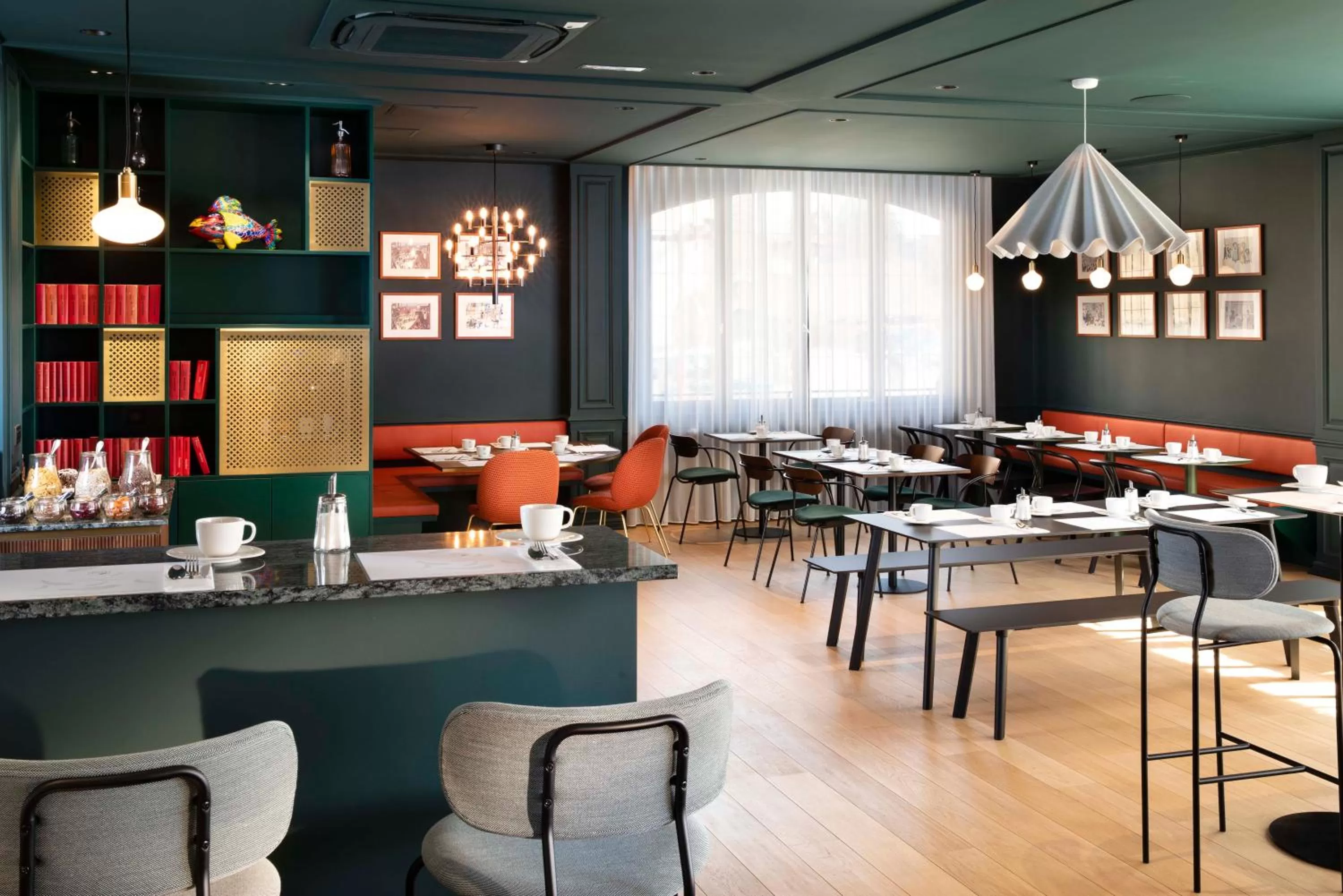 Buffet breakfast in Hotel Le Colombier