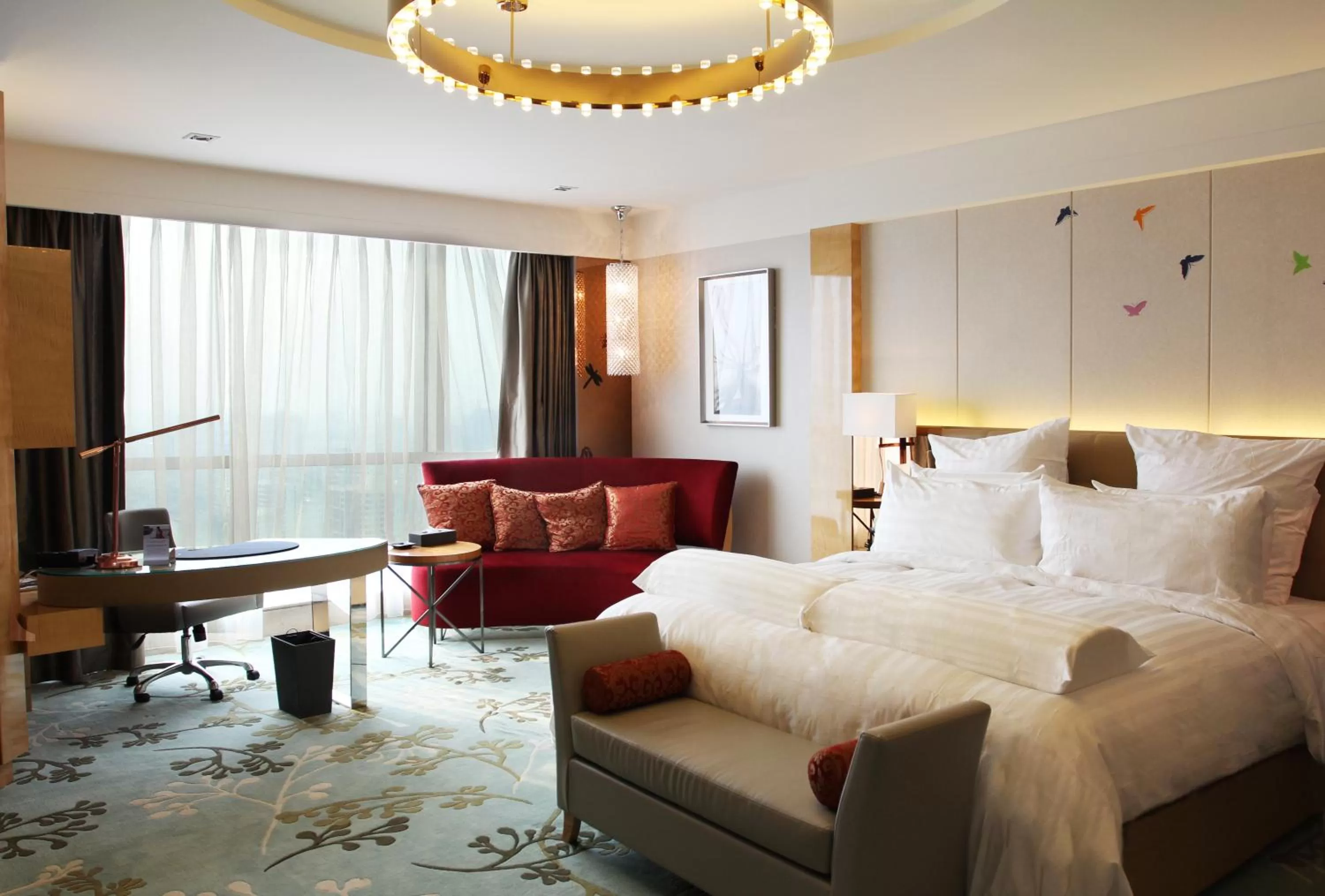 Bedroom, Bed in Pullman Linyi Lushang
