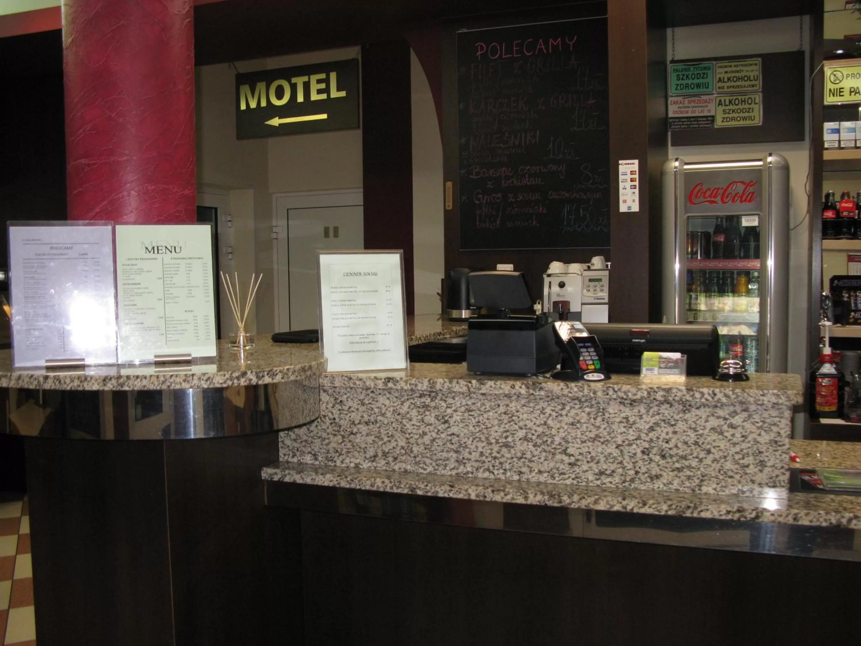 Lobby or reception in Motel Górno