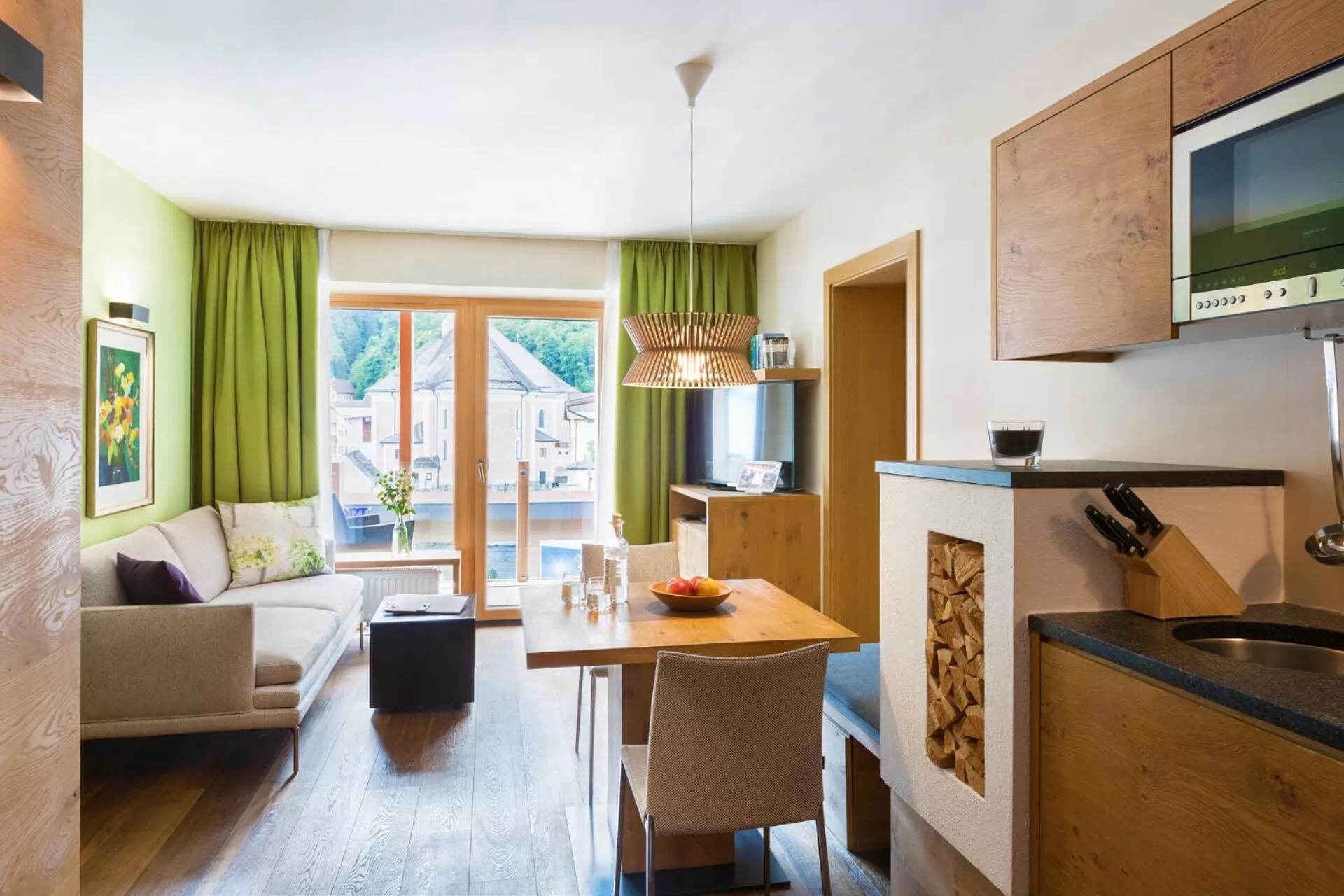 Living room in Small Luxury Hotel of the World - DasPosthotel