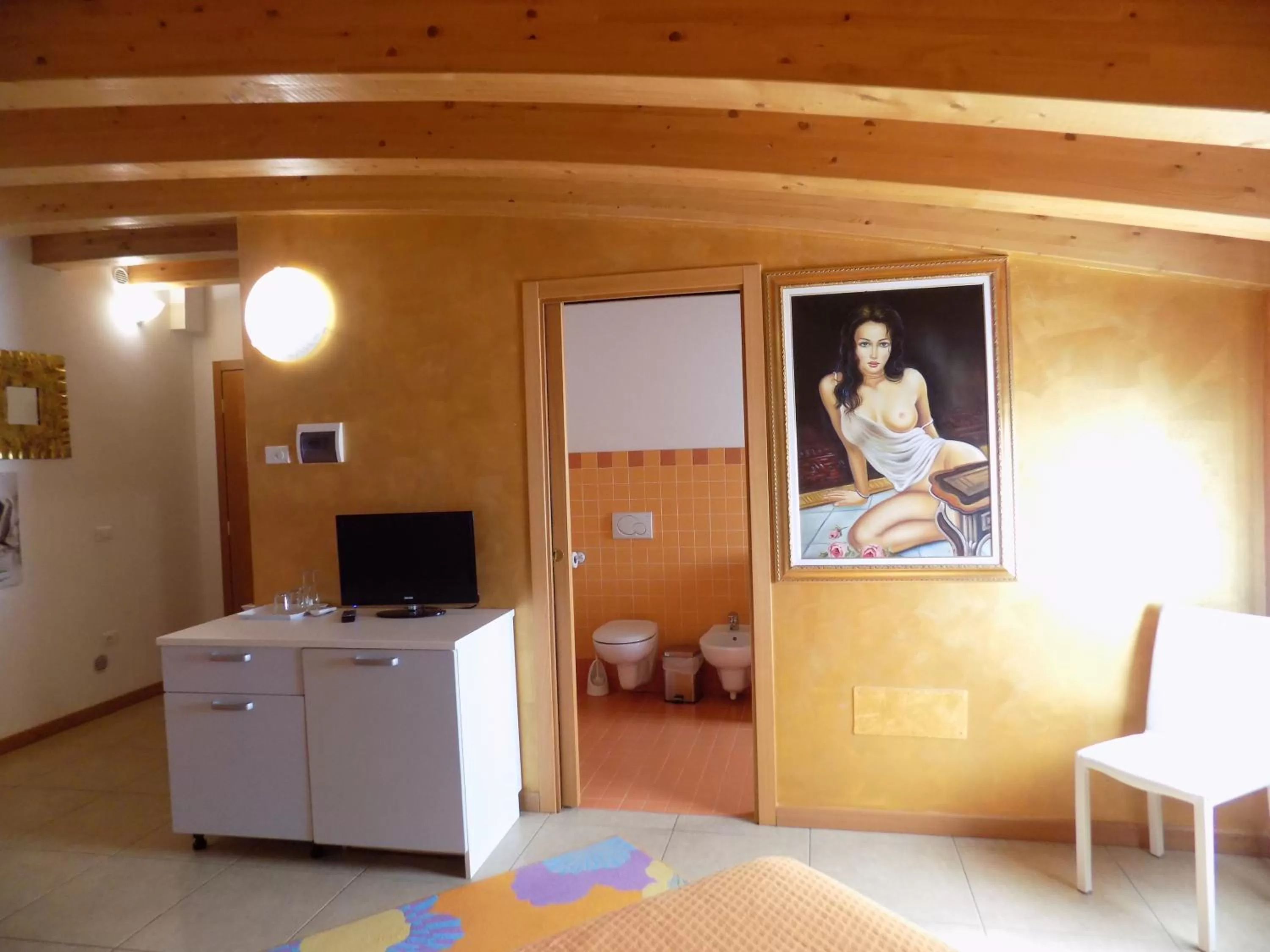 Bedroom, TV/Entertainment Center in Hotel Residence Sole