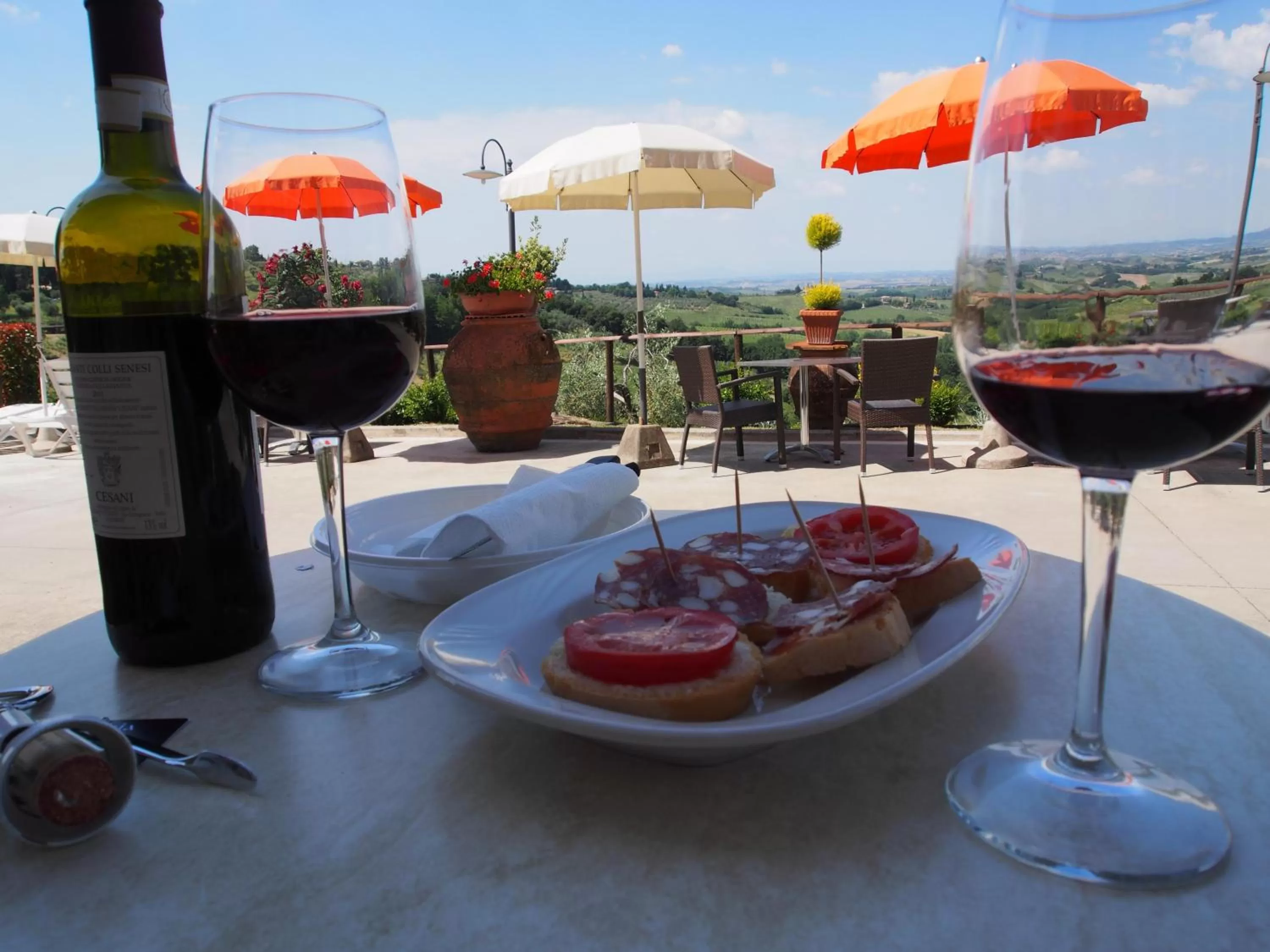 Food and drinks in B&B I Coppi