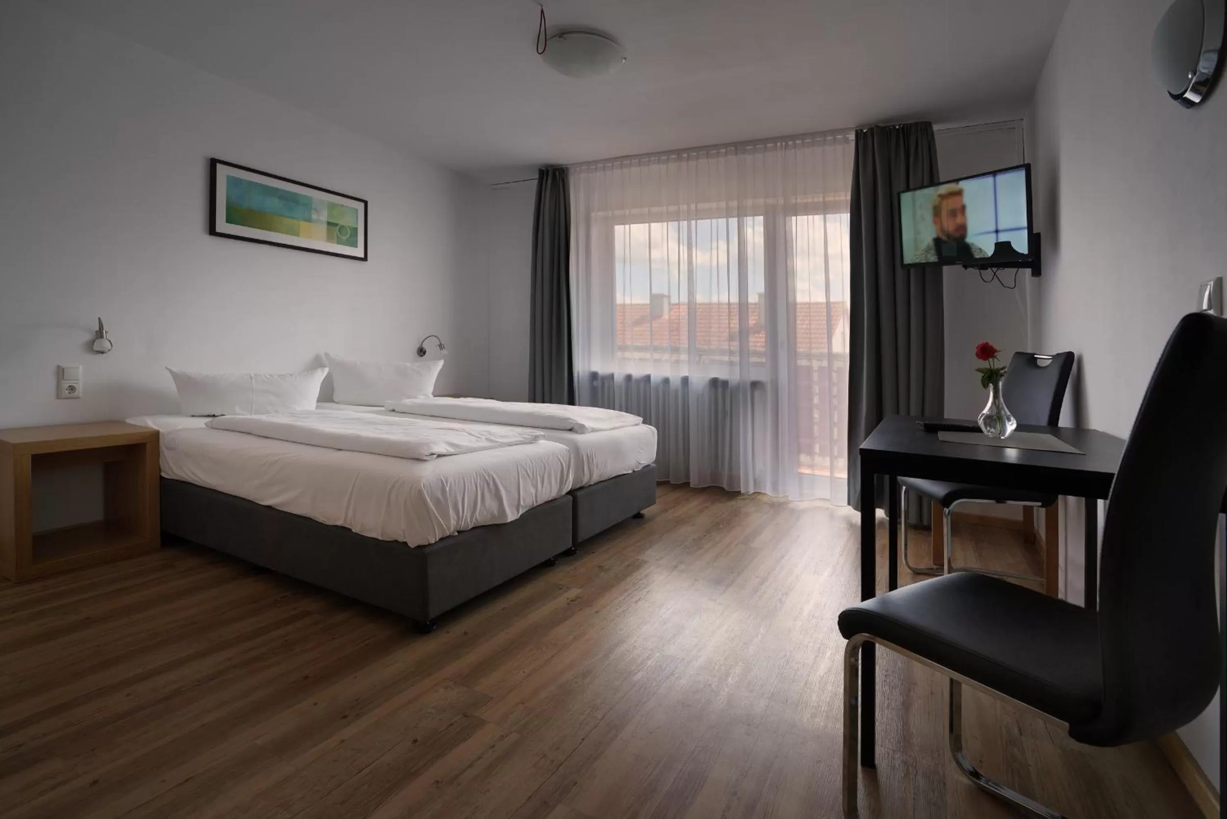 Bed in Hotel Gasthof Metzgerei Lamm - Benedikt Rückel