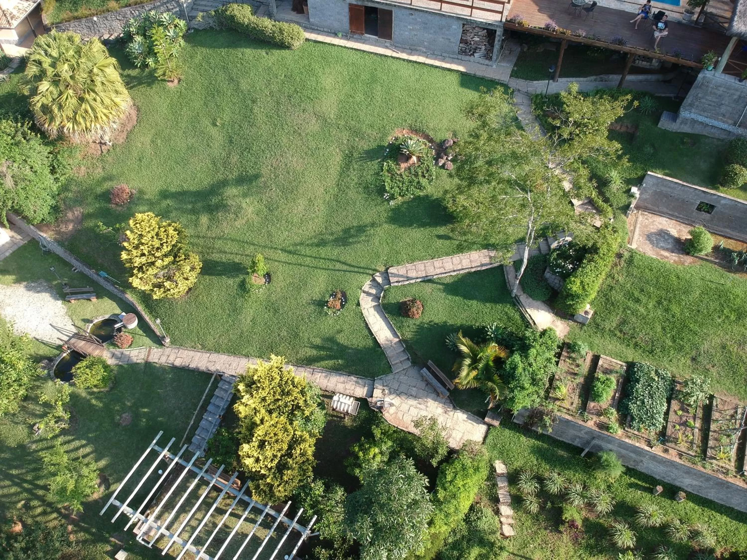 Garden view in Pousada R.N.C. Nosso Paraíso