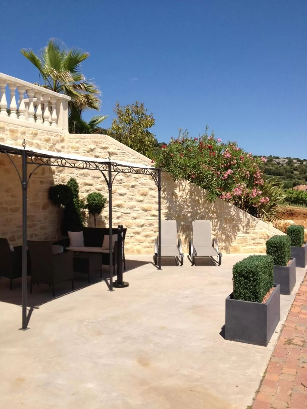 Patio in Château de Valloubière