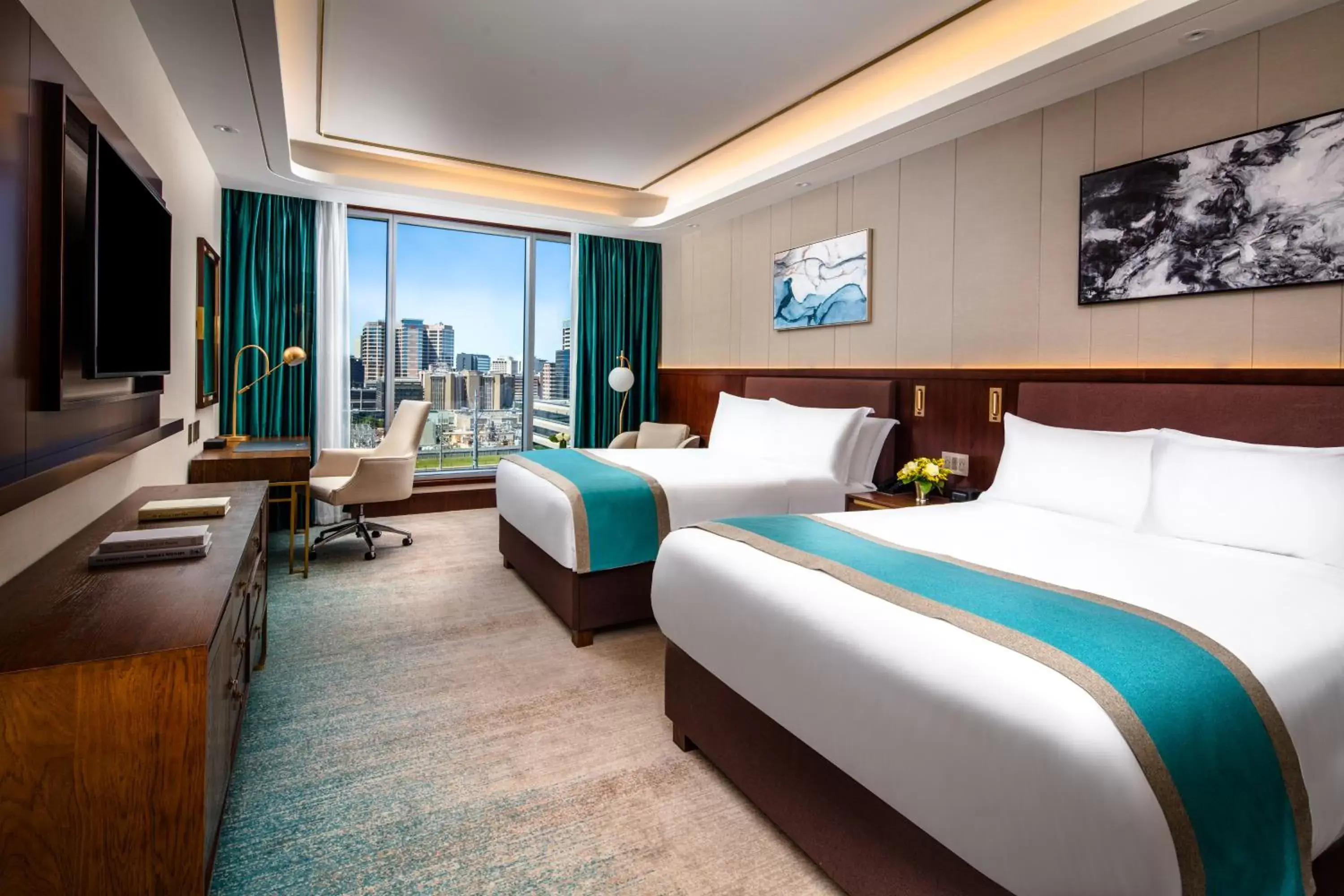 Premium Two Queen Studio in Blossom Hotel Houston, Curio Collection by Hilton Premium Two Queen Studio in Blossom Hotel Houston, Curio Collection by Hilton