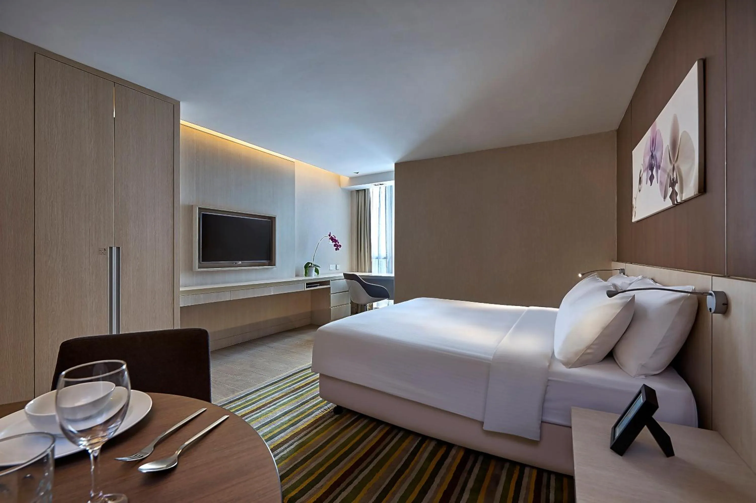 Bedroom, Bed in Oasia Suites Kuala Lumpur by Far East Hospitality