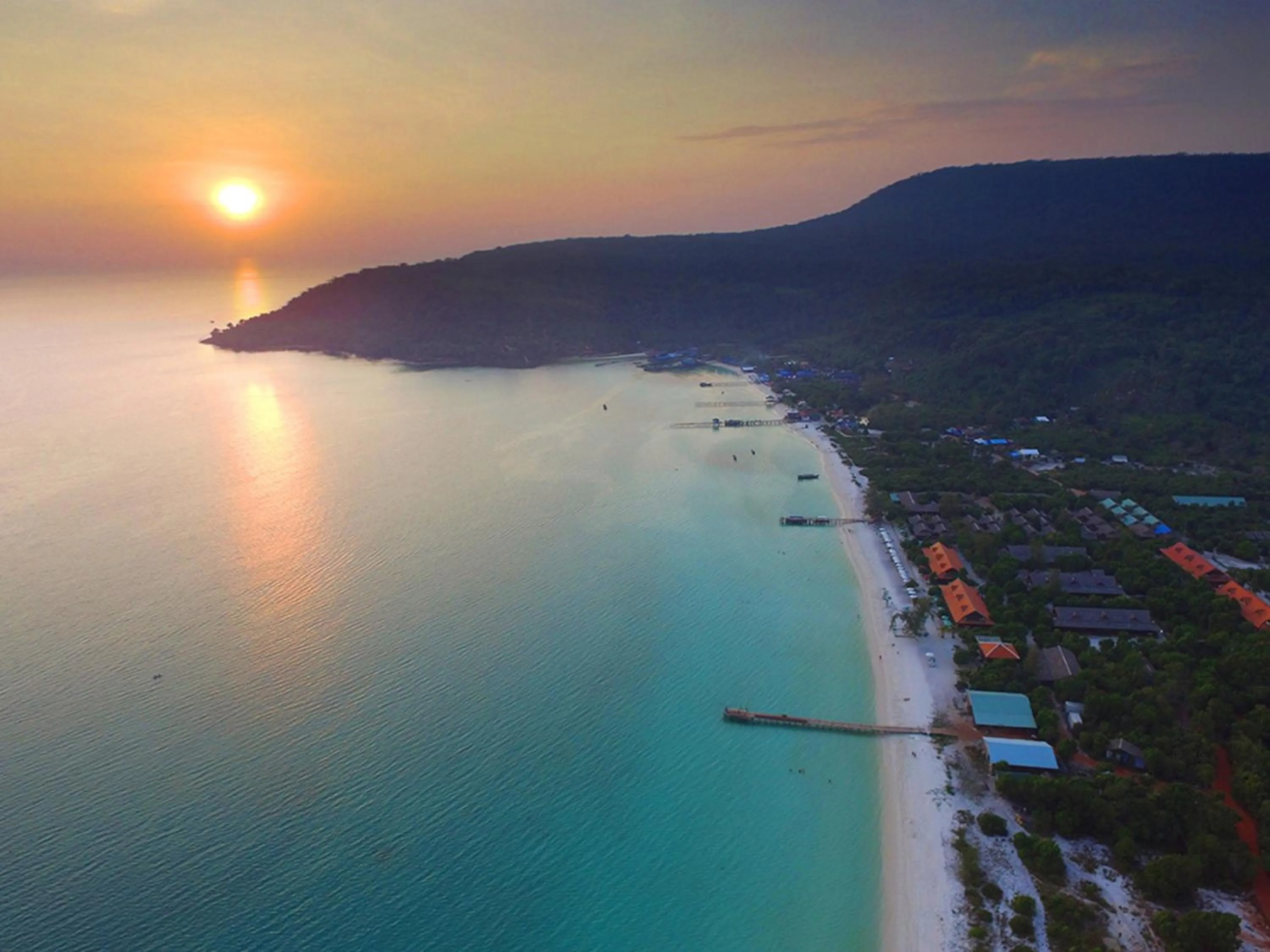 Bird's eye view in Sok San Beach Resort