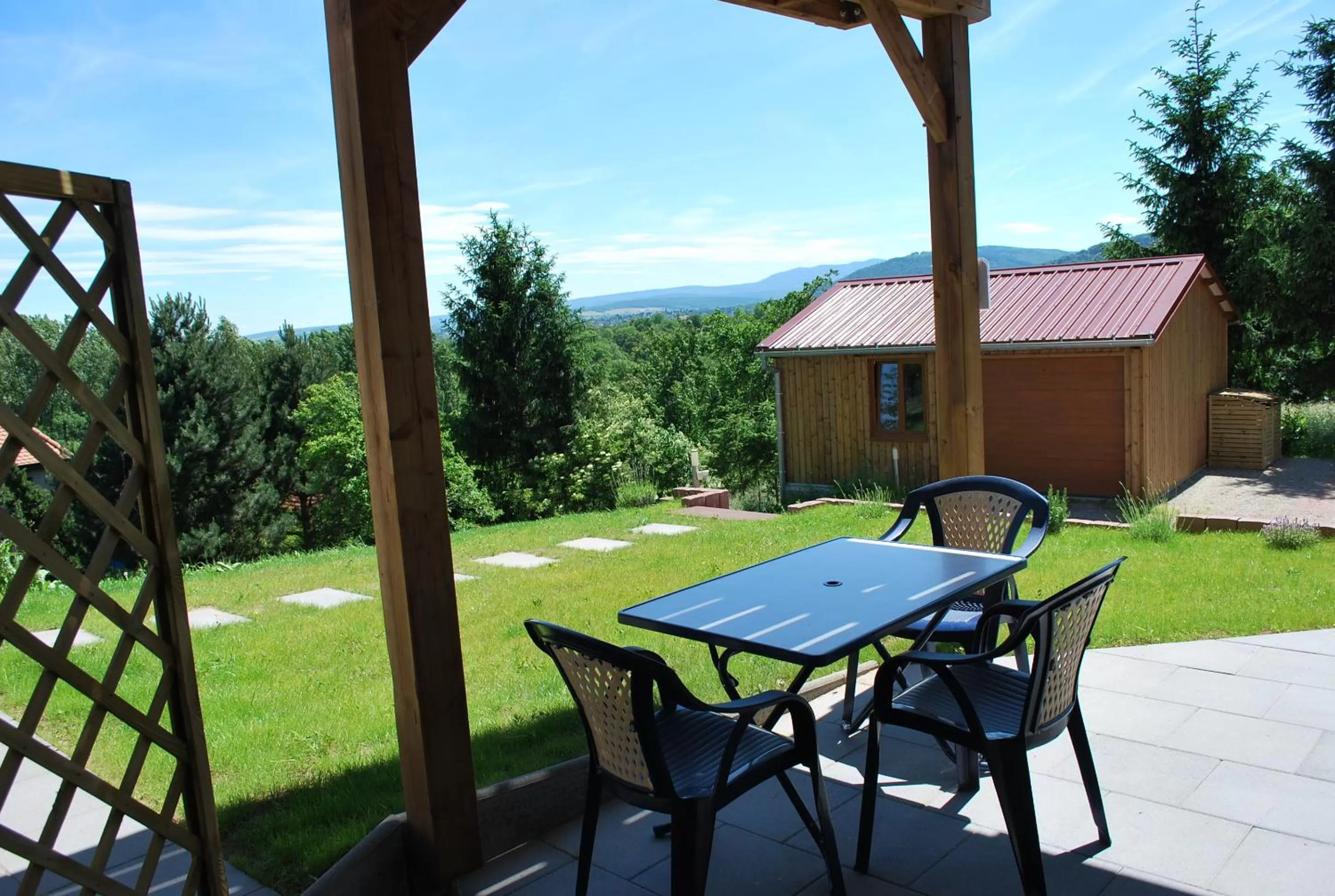 Balcony/Terrace in Chambres d'hôtes Les vignes