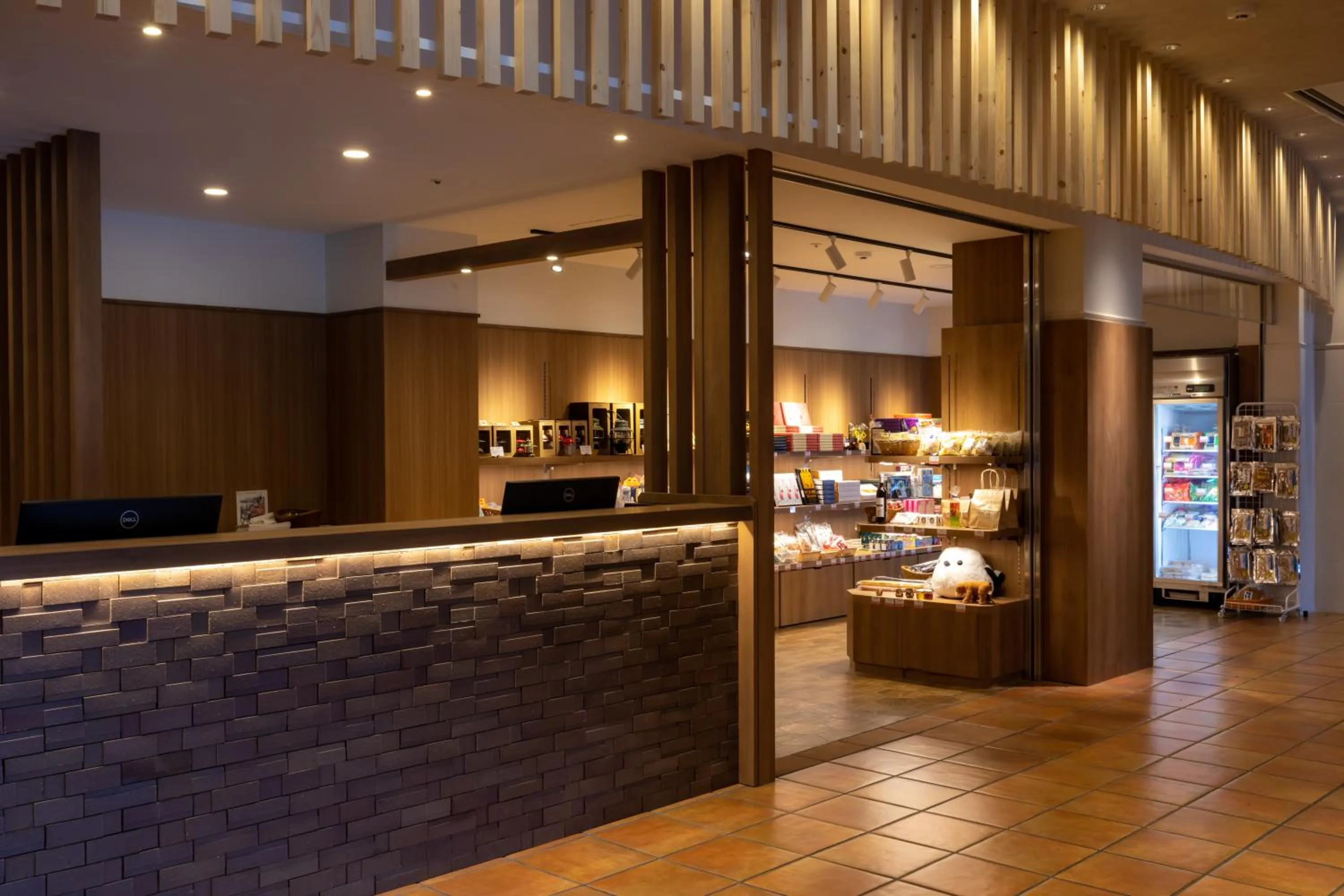 Lobby or reception in Higashikawa Asahidake Onsen Hotel Bear Monte