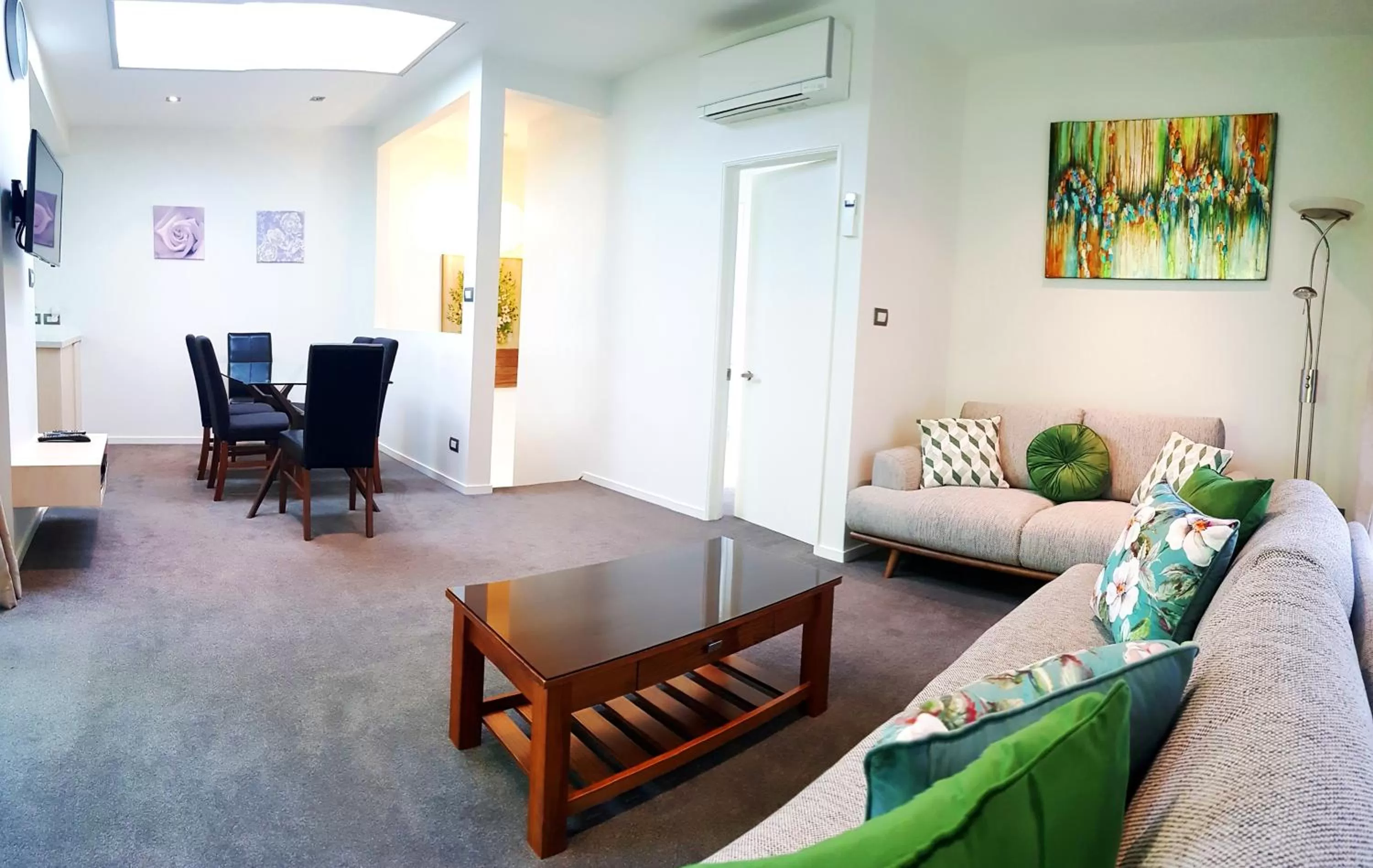 Living room in St James Apartments