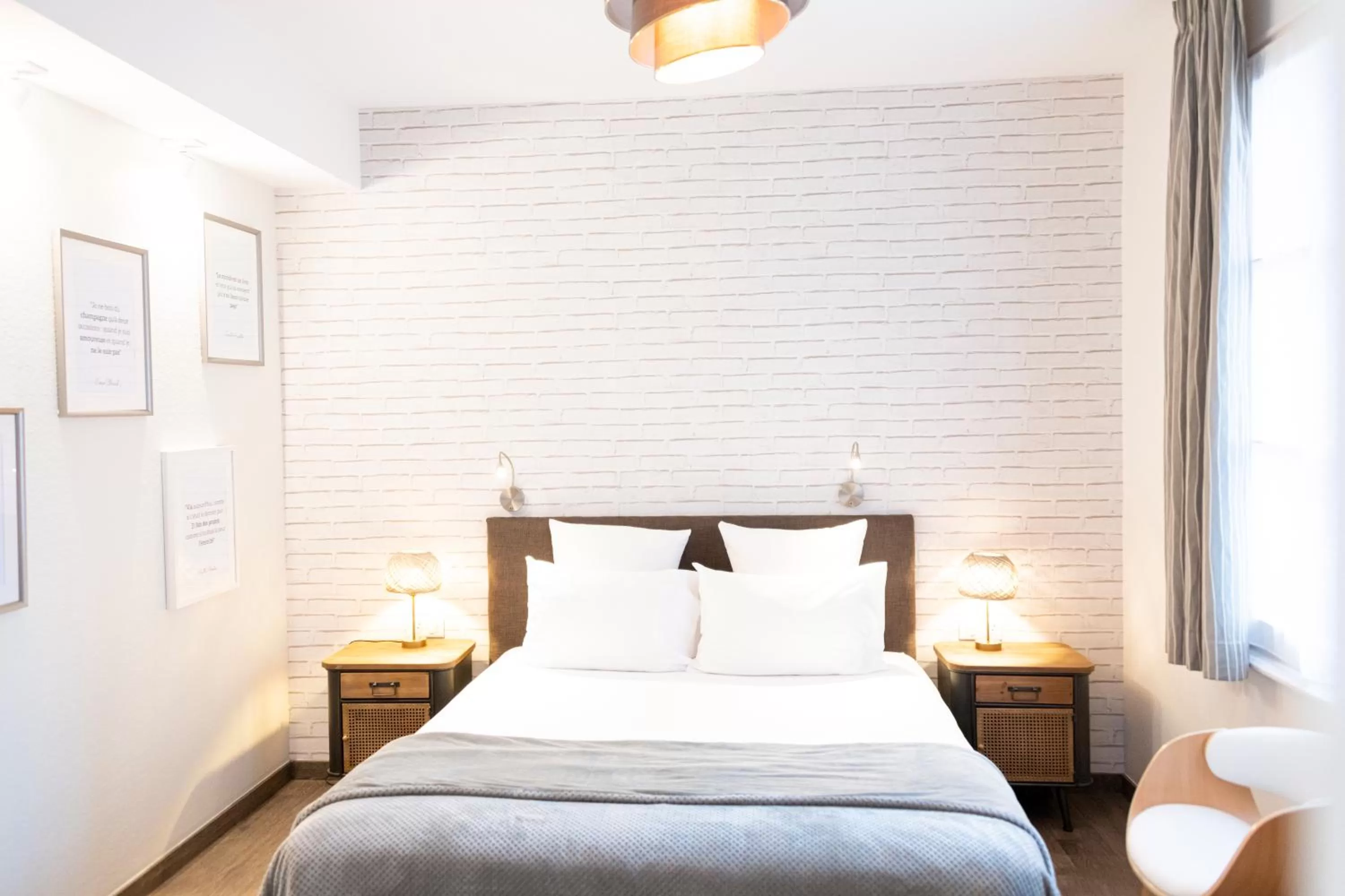 Bed in Hotel Beaucour