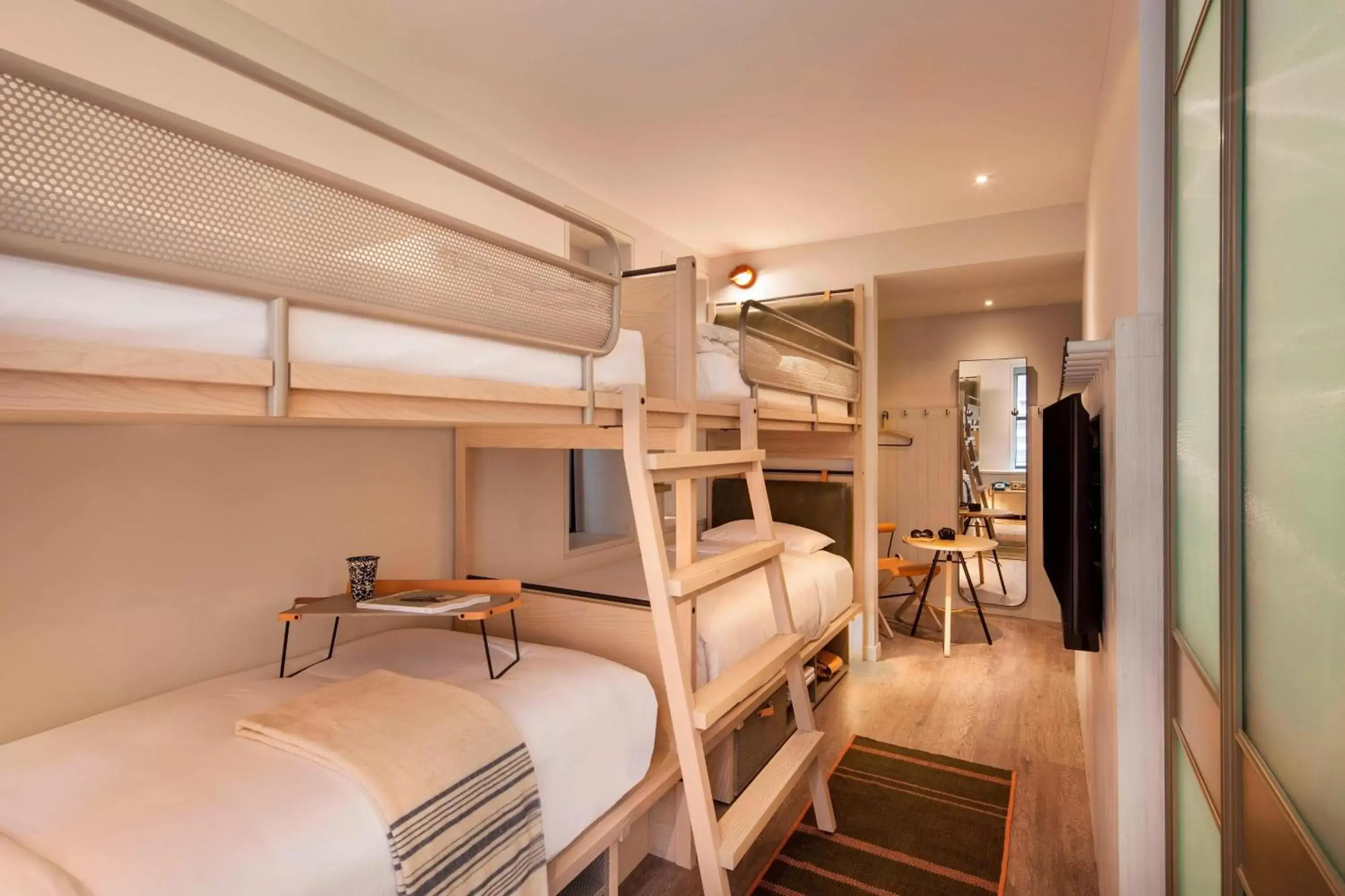 Guest Room with 2 Bunk Beds in MOXY NYC Times Square Guest Room with 2 Bunk Beds in MOXY NYC Times Square