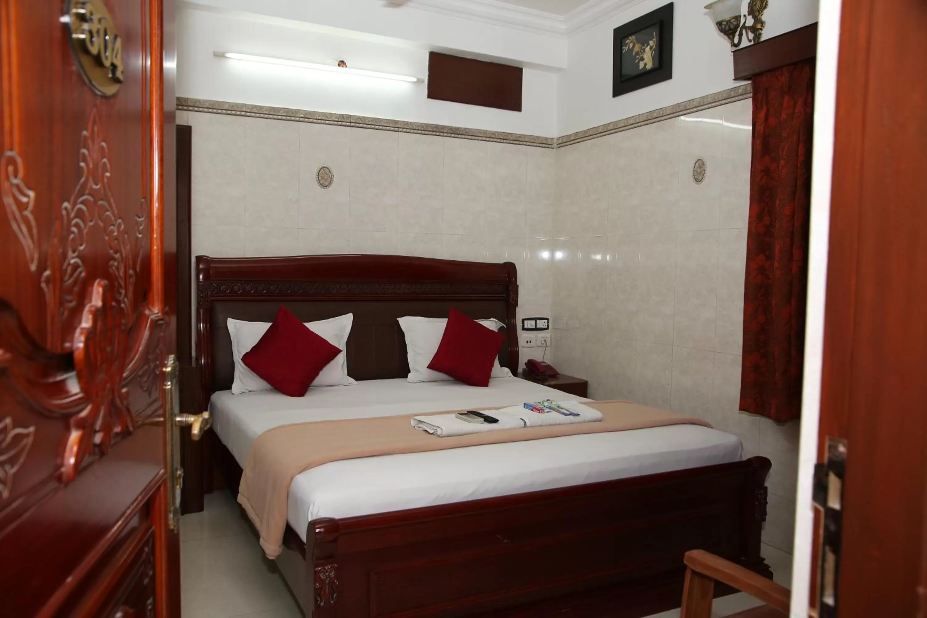 Bedroom, Bed in Grand View Residency Chennai