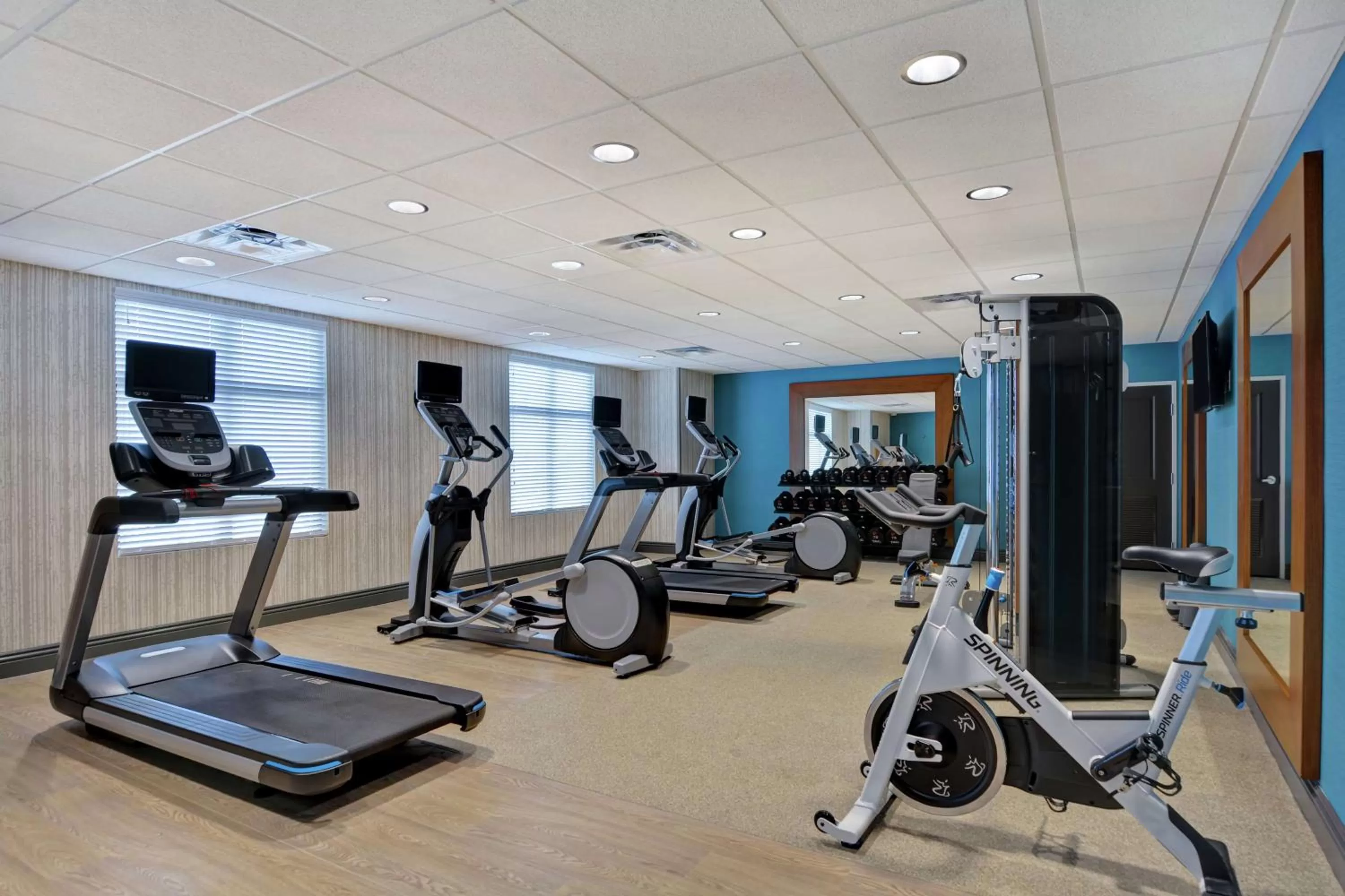 Fitness centre/facilities in Homewood Suites By Hilton Savannah Airport
