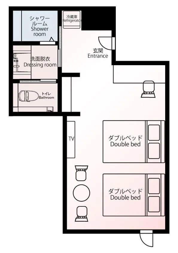 Photo of the whole room in Chiyokura HOTEL SHUKU Nagoya