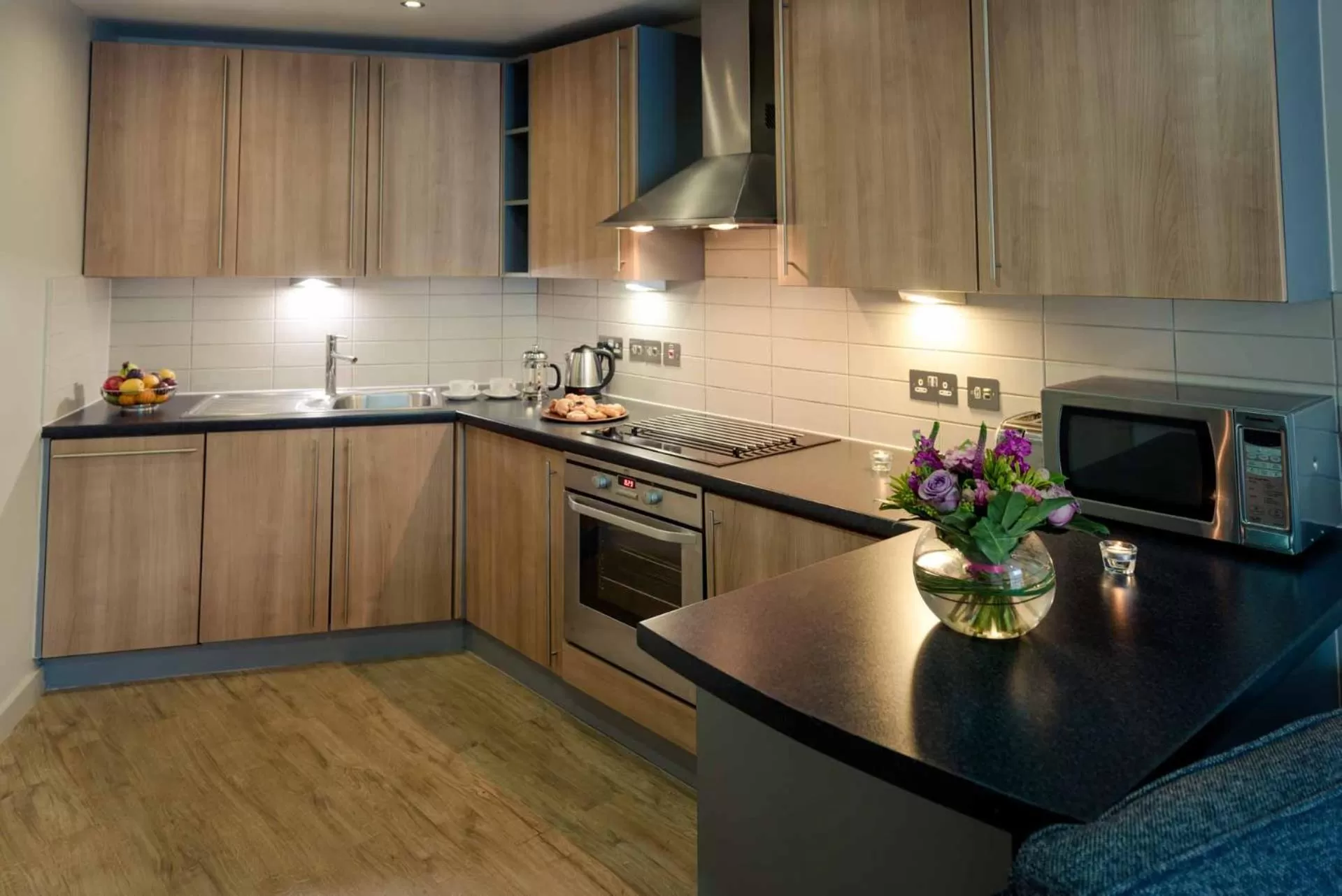 Kitchen or kitchenette in PREMIER SUITES Liverpool