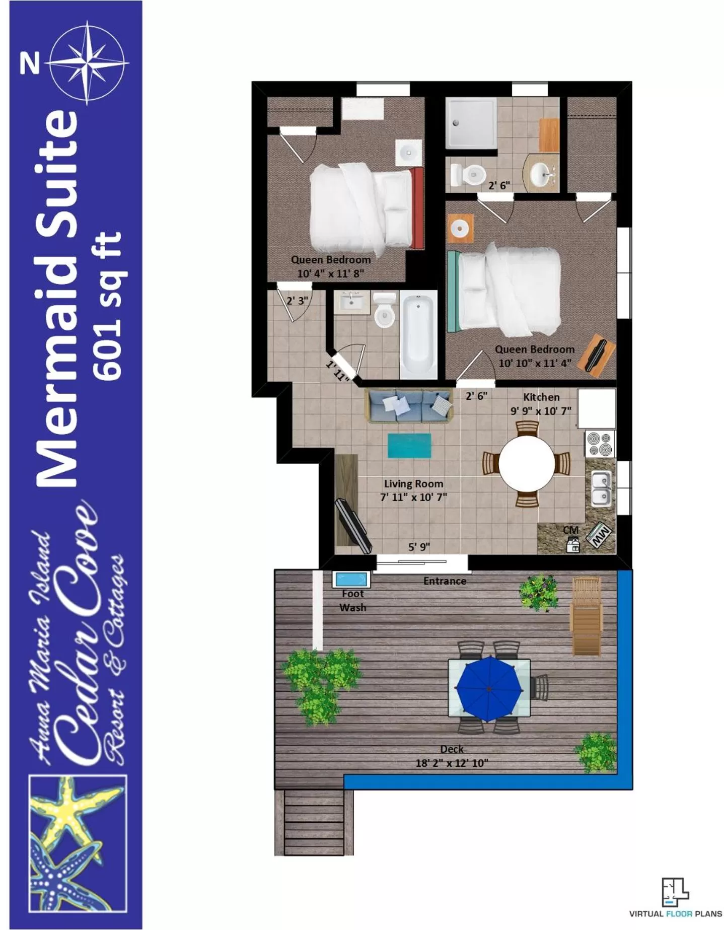 Floor plan in Cedar Cove Resort & Cottages