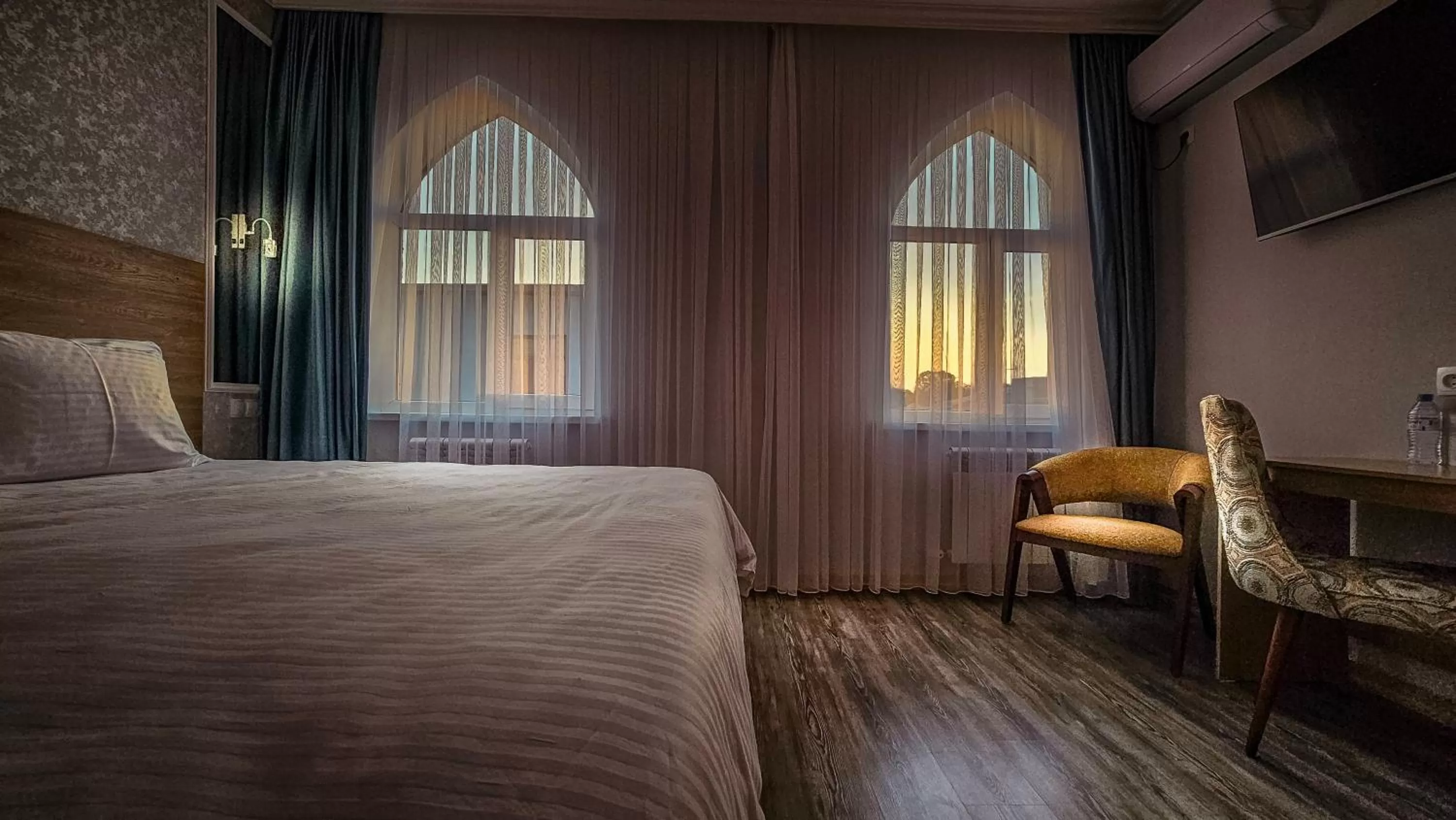 Bed in Hotel Bankir Khiva