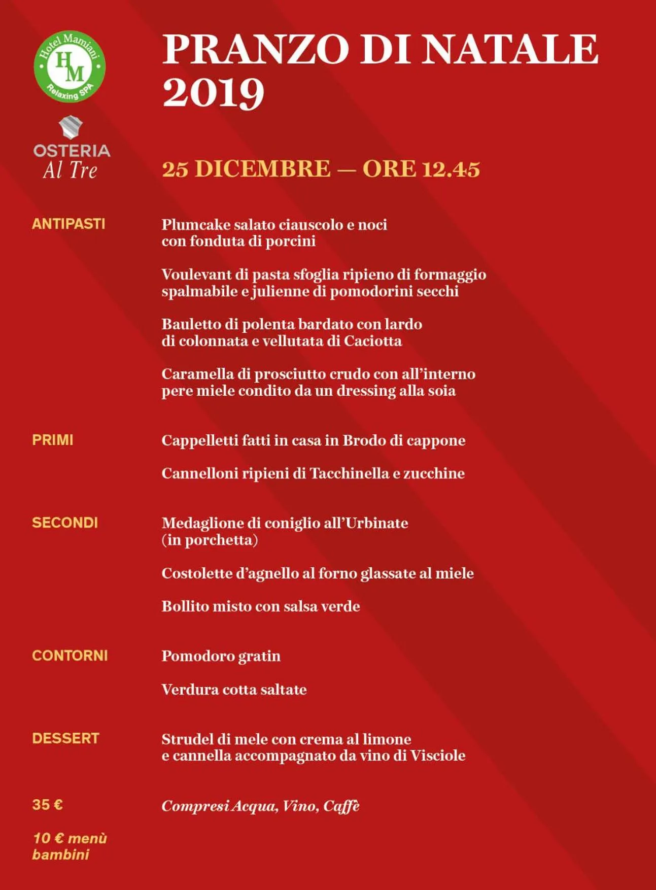 Restaurant/places to eat in Hotel Mamiani & Relaxing Spa Urbino