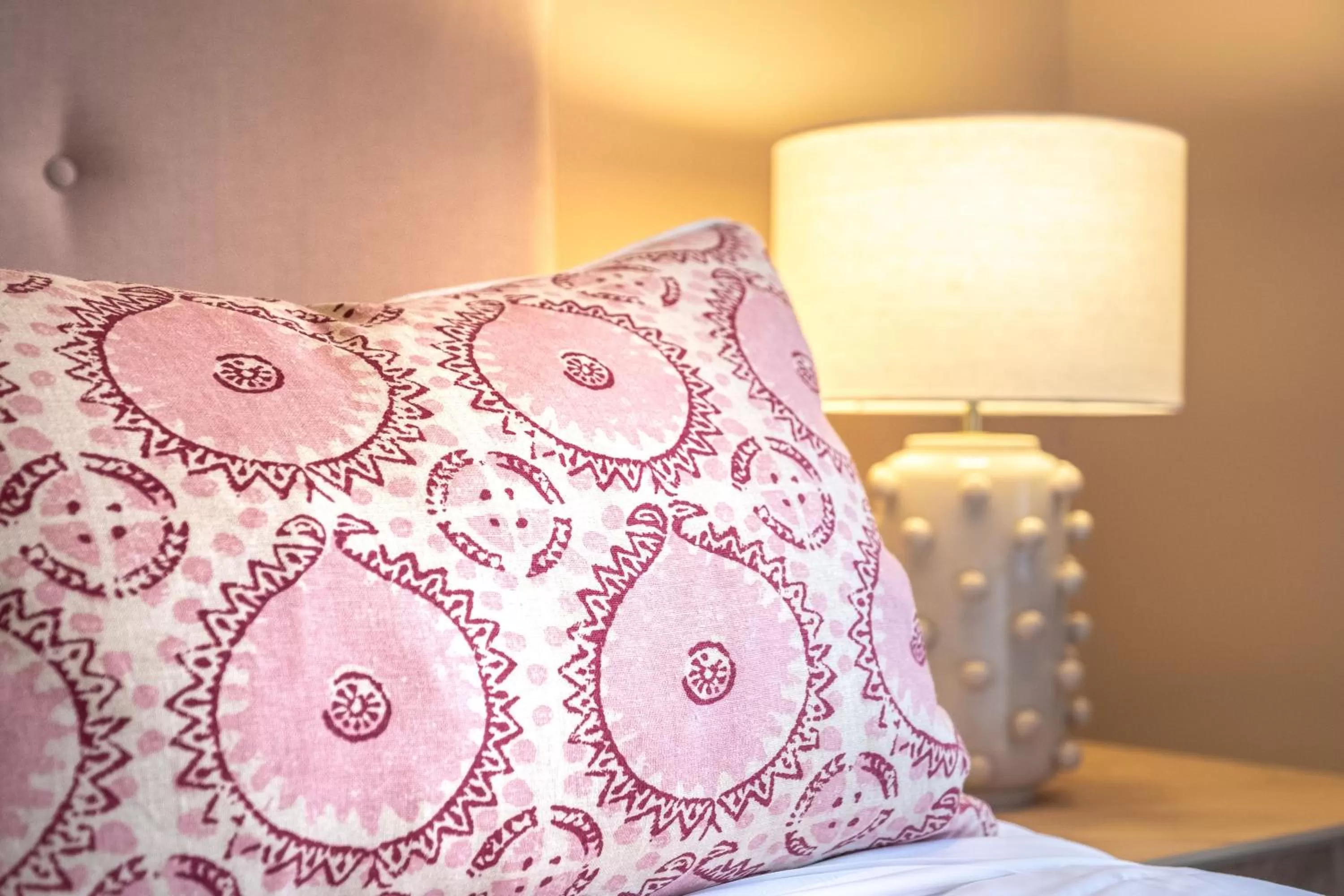 Decorative detail, Bed in The Crown Inn