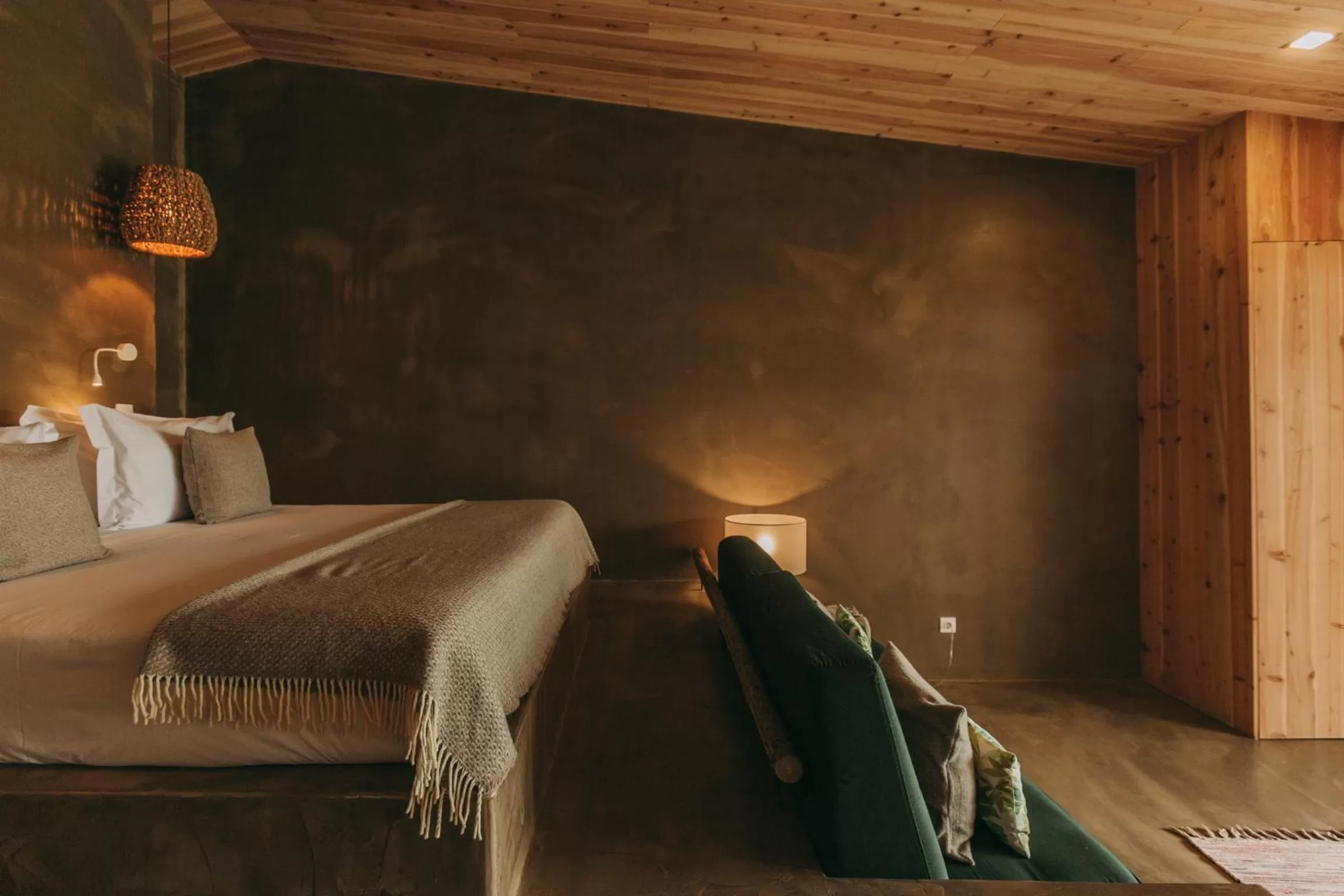 Living room, Bed in Santa Barbara Eco-Beach Resort