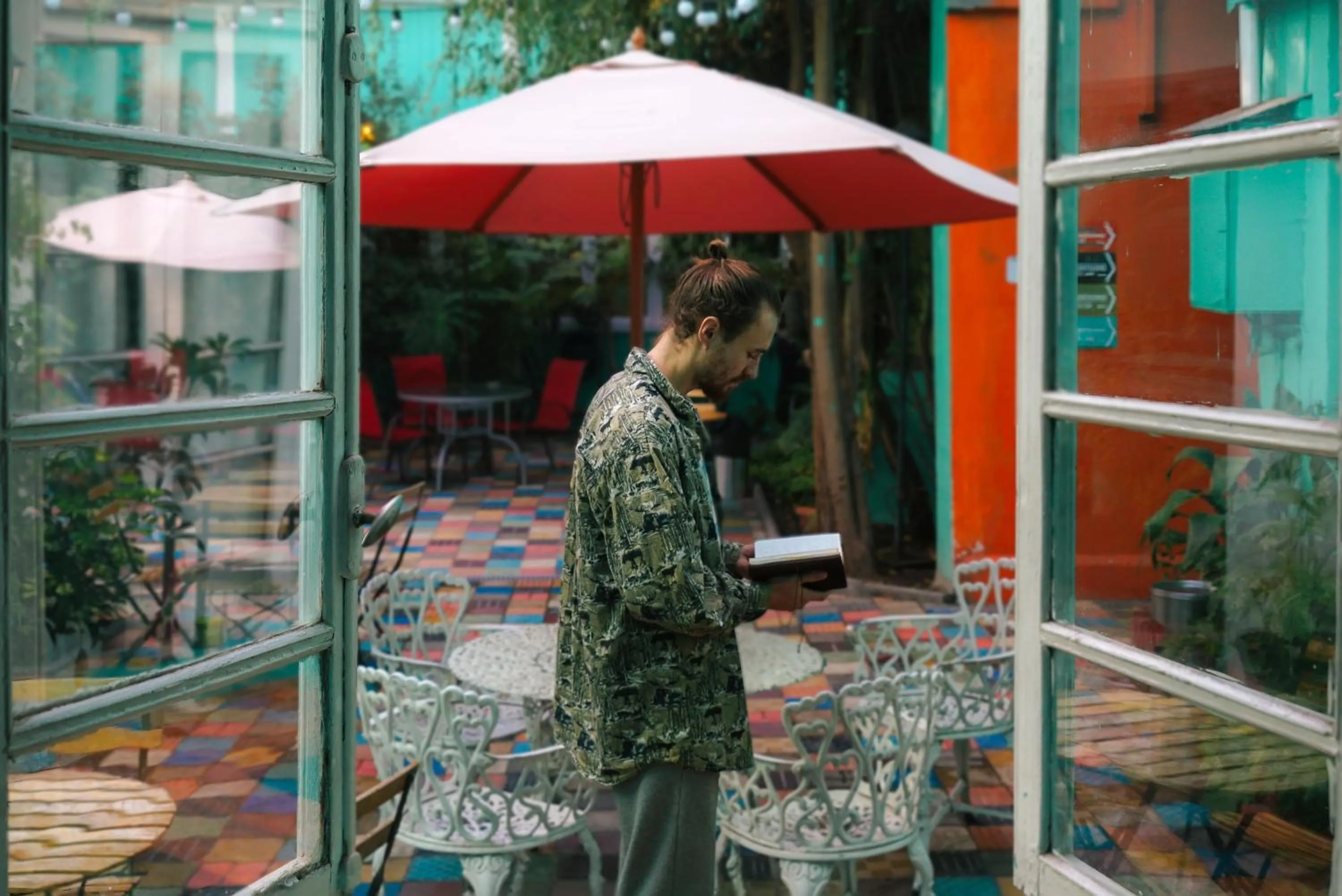 Patio in Hostal Providencia