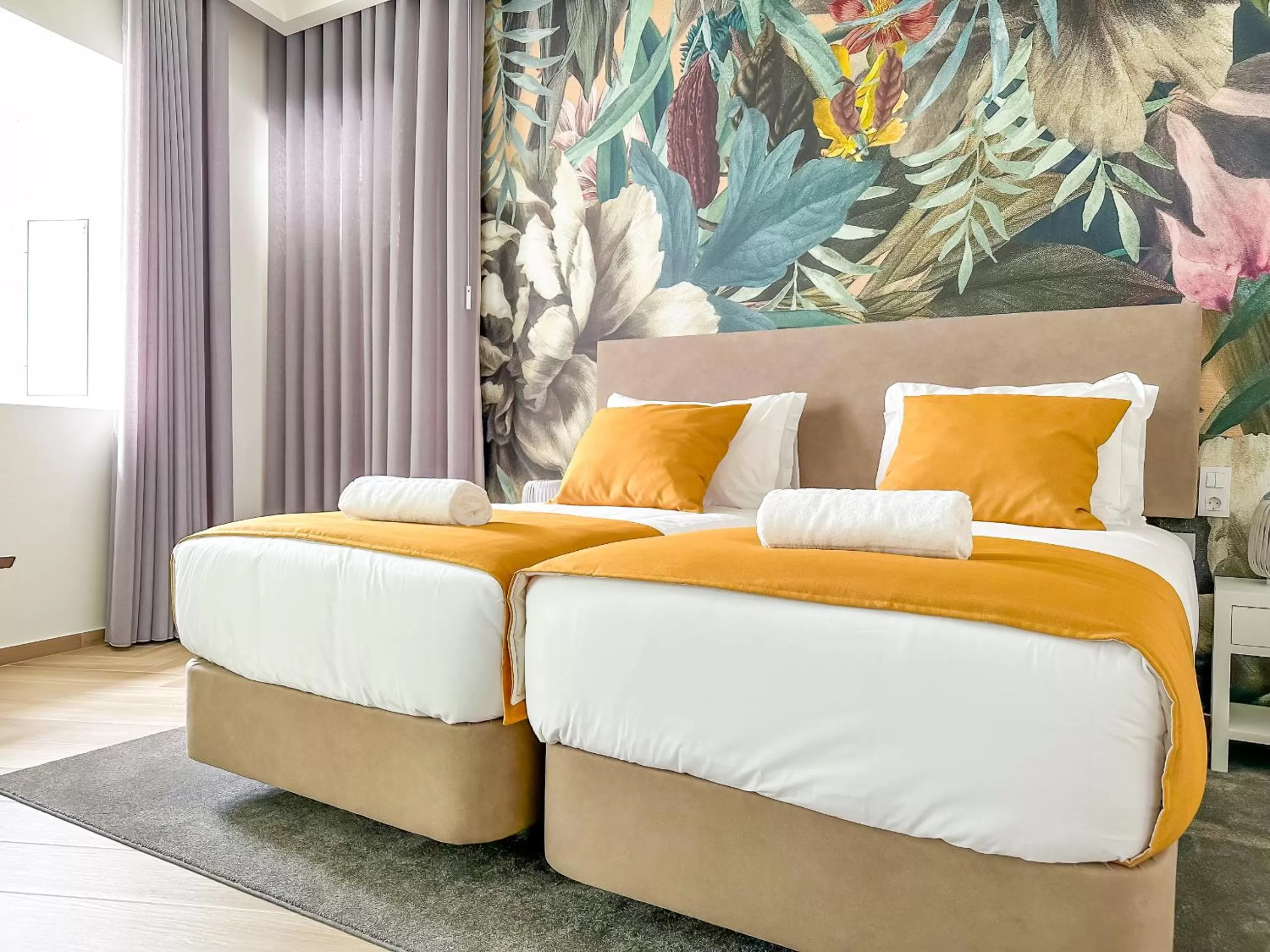 Bed in Guest House Jacarandá Faro