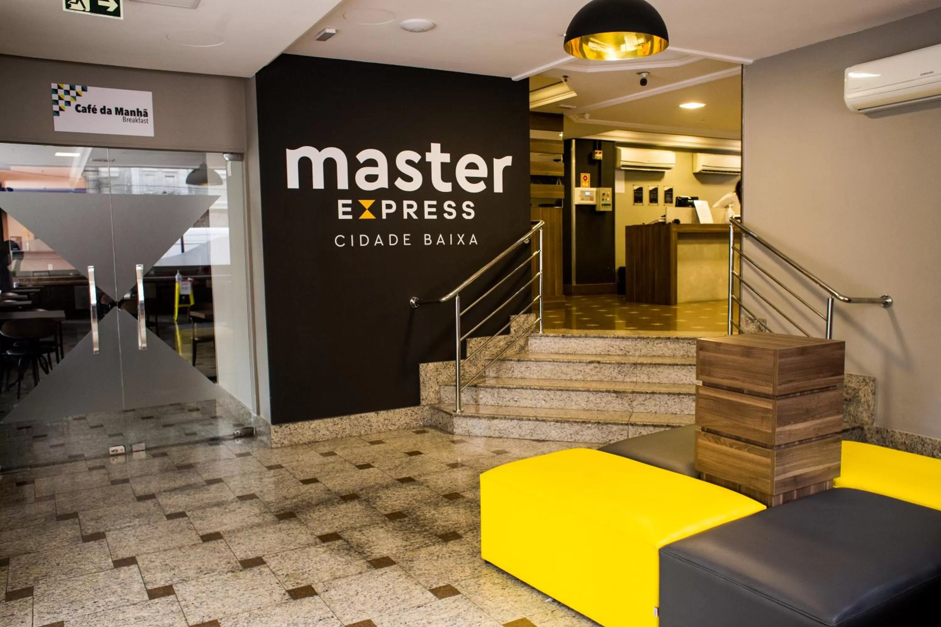 Lobby or reception in Master Express Cidade Baixa - Próximo ao Araujo Viana, UFRGS e Santa Casa