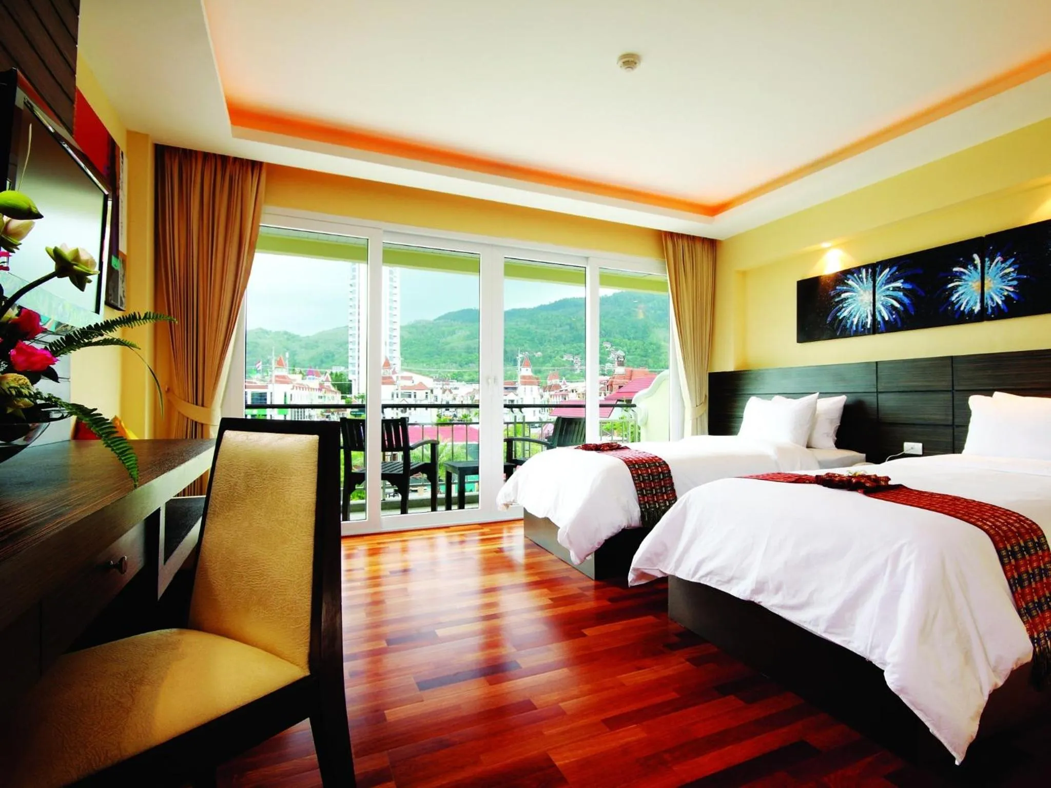Bed in R-Mar Resort and Spa Patong, Phuket