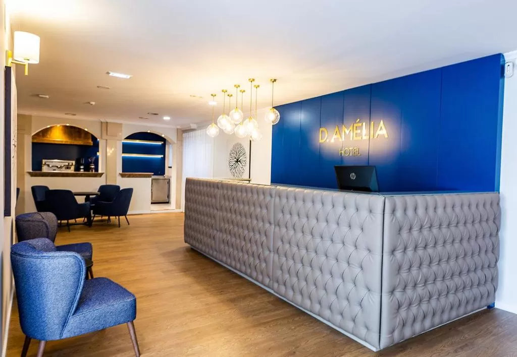 Lobby or reception in Dona Amélia Hotel by RIDAN Hotels