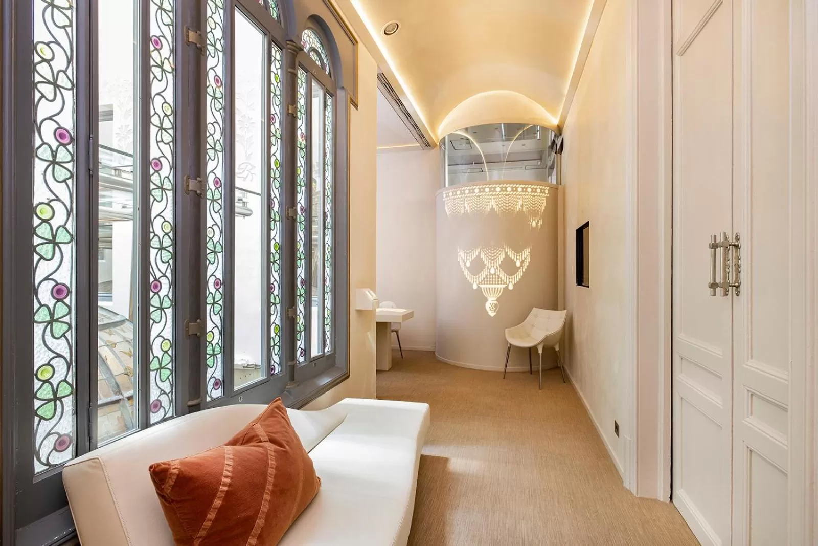 Decorative detail in El Palauet Modernist Suites Barcelona