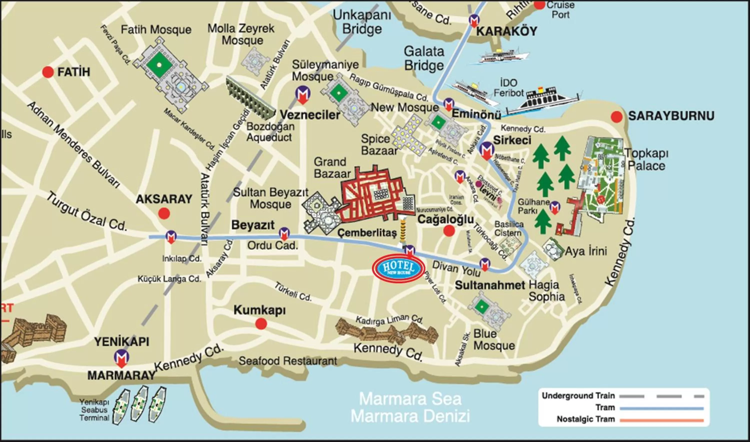 Location in Hotel New House