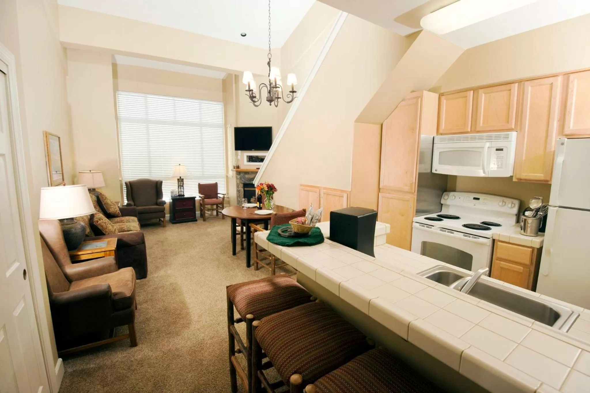 Living room in Kirkwood Mountain Resort Properties