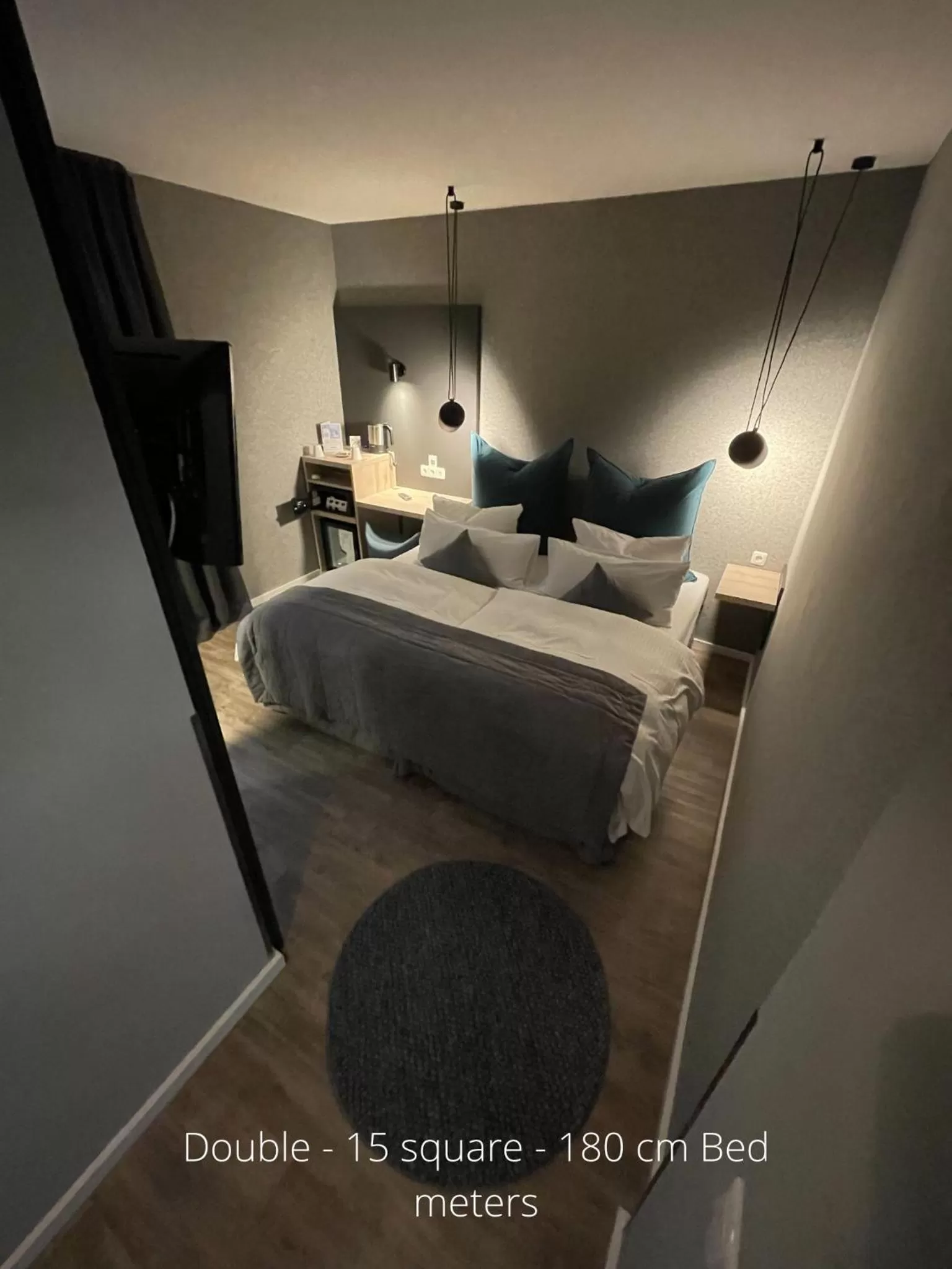 Decorative detail, Bed in Hotel Falkenturm