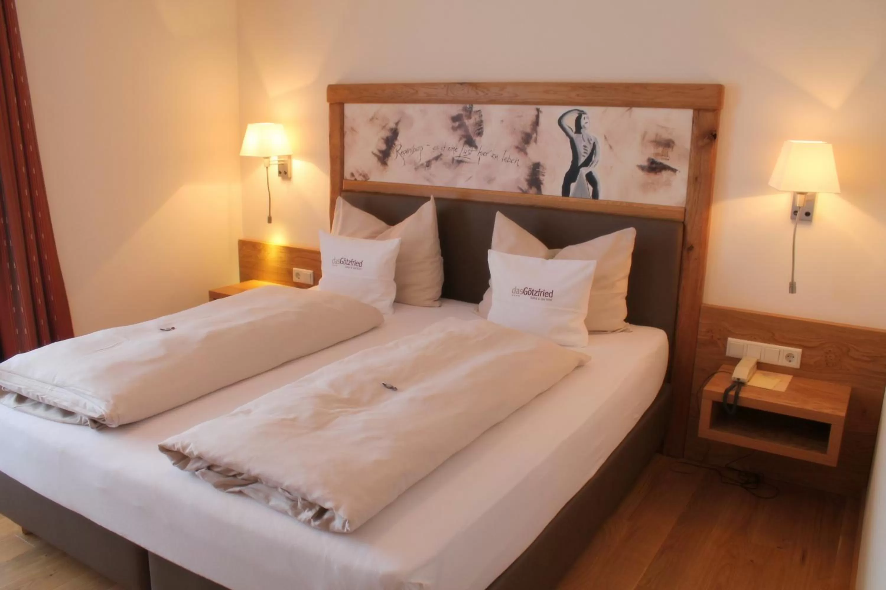 Bedroom, Bed in Garden & SPA Hotel Das Götzfried