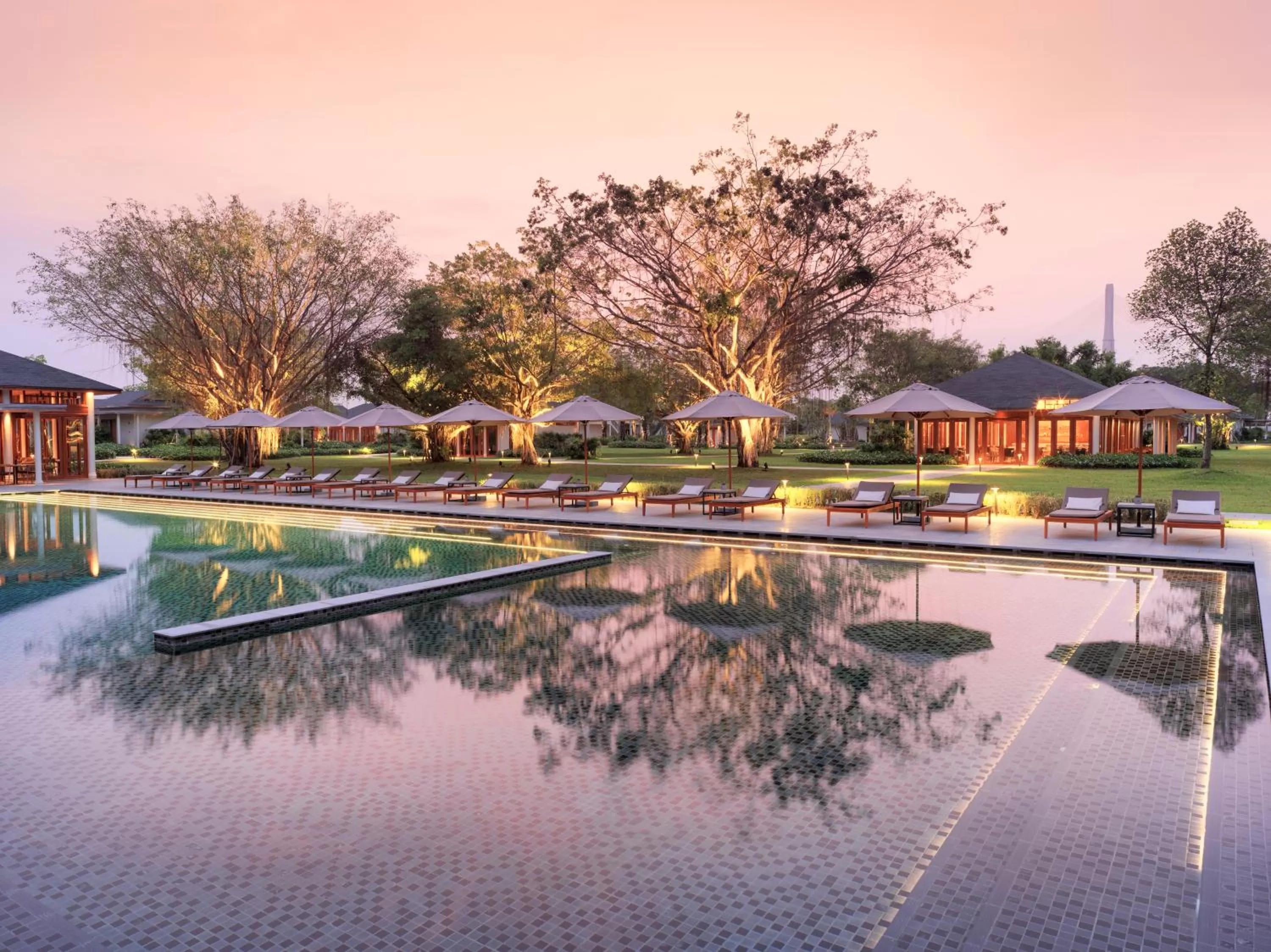 Swimming pool in Azerai Can Tho