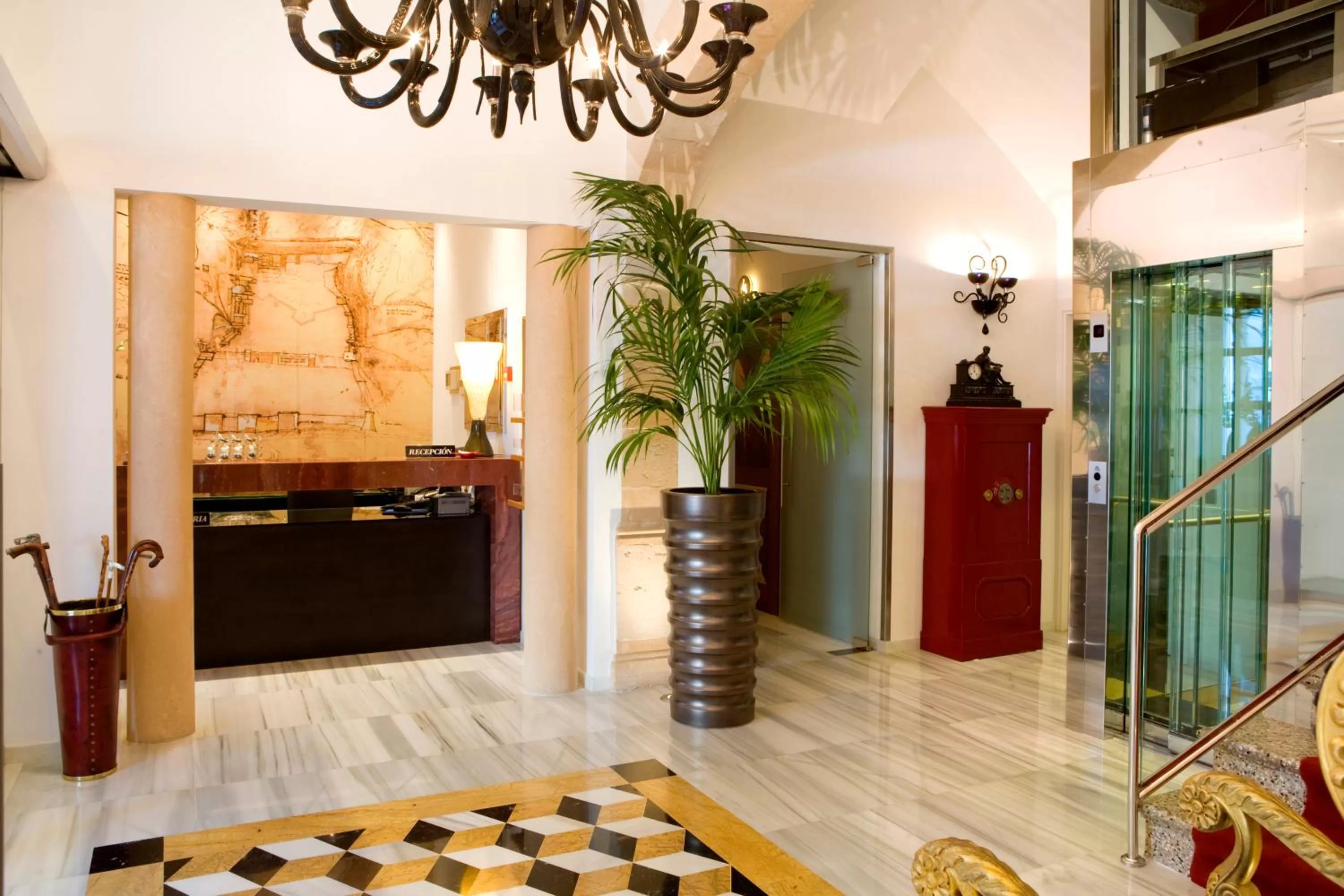 Lobby or reception in Mirador de Dalt Vila-Relais & Chateaux