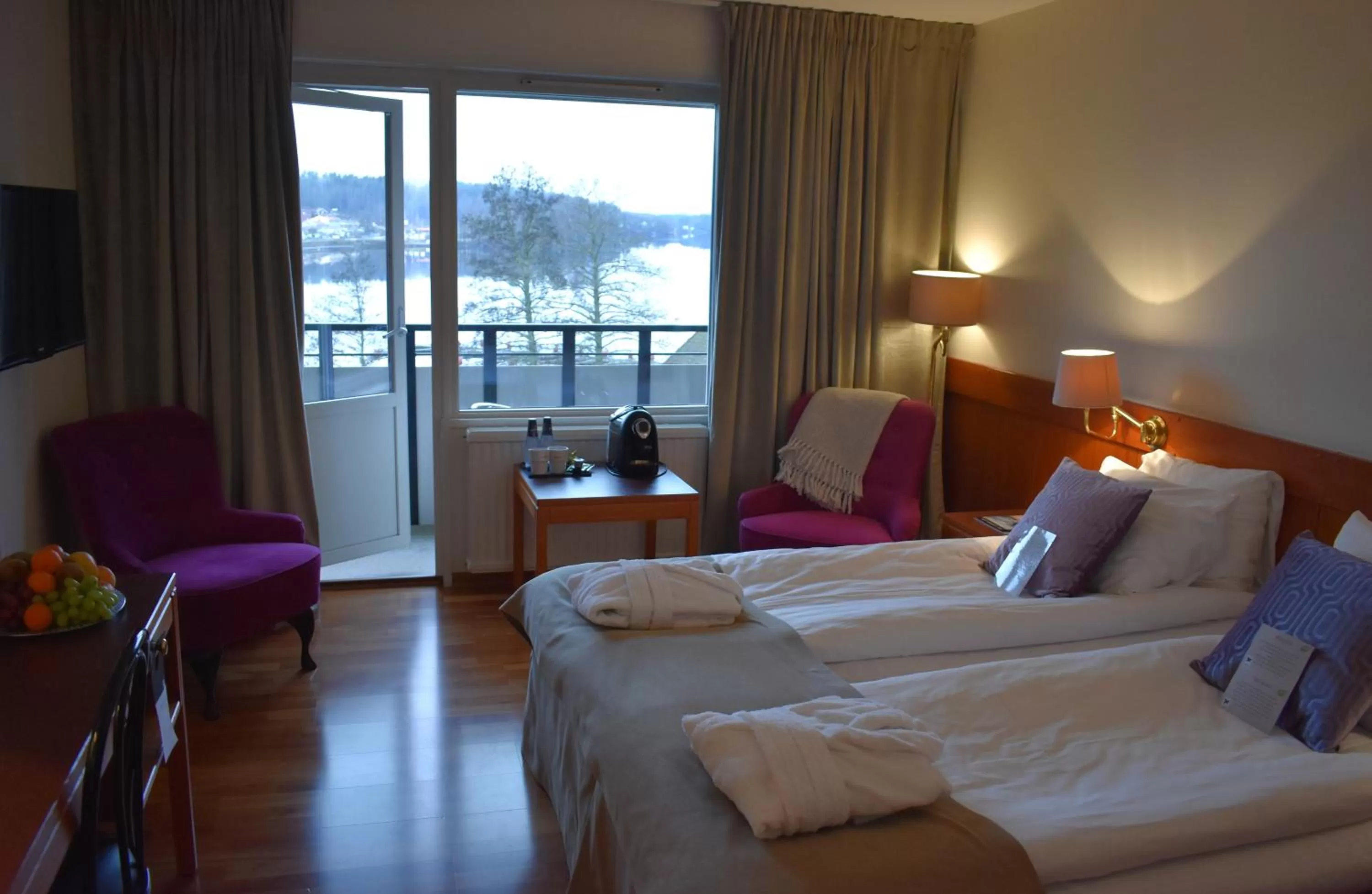 Bed in First Hotel Bengtsfors