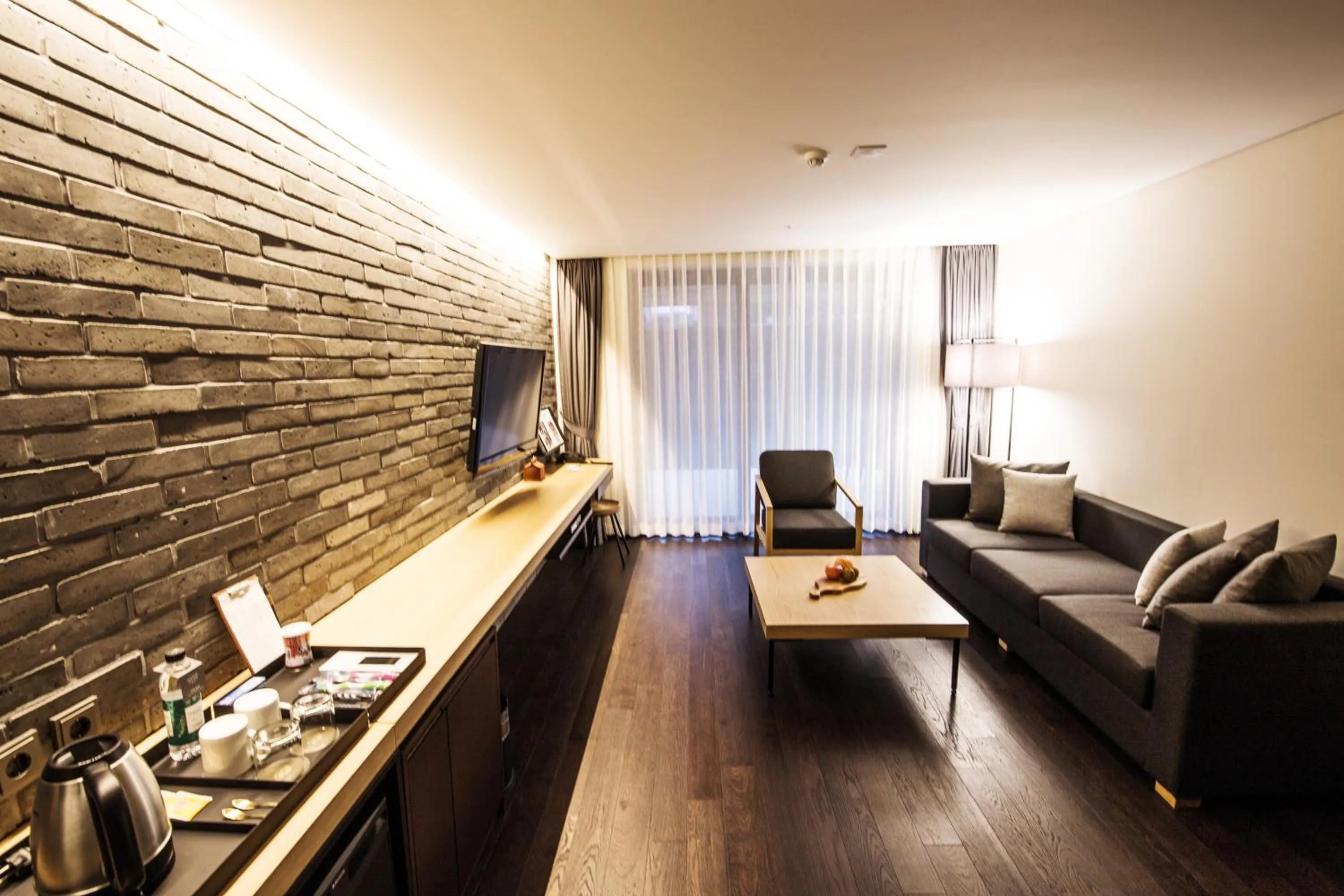 Living room in Maison Glad Jeju