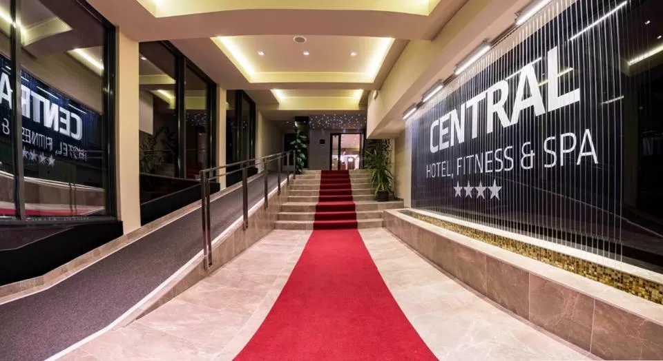 Facade/entrance in Central Hotel, Fitness and Spa