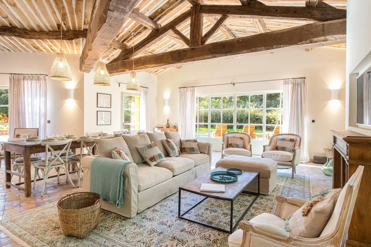 Living room in Château de Berne